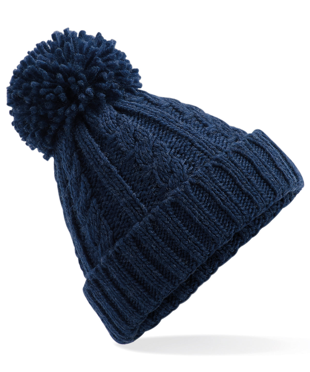 Húfur - Cable Knit Melange Beanie