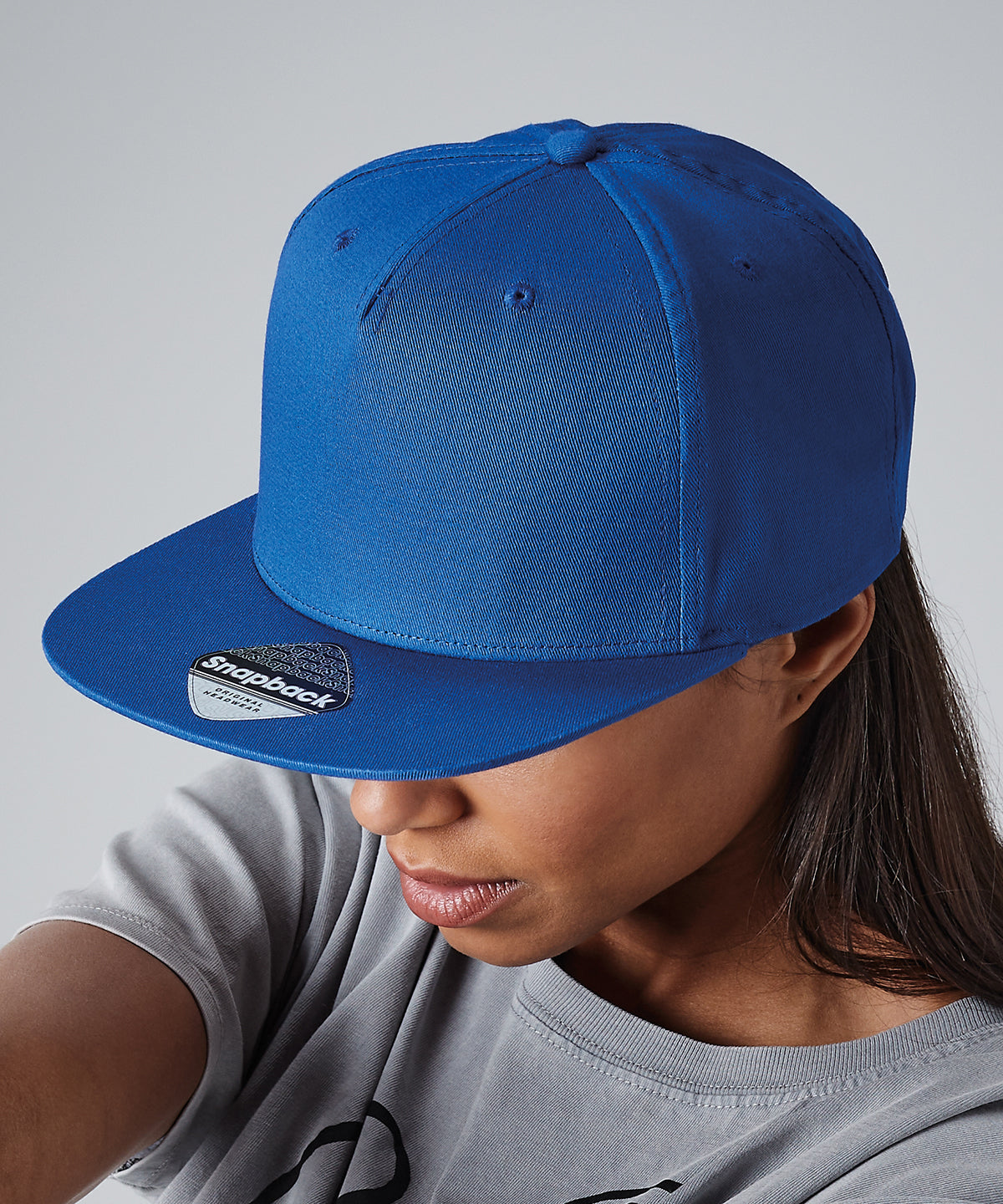 Húfur - 5-panel Snapback Rapper Cap