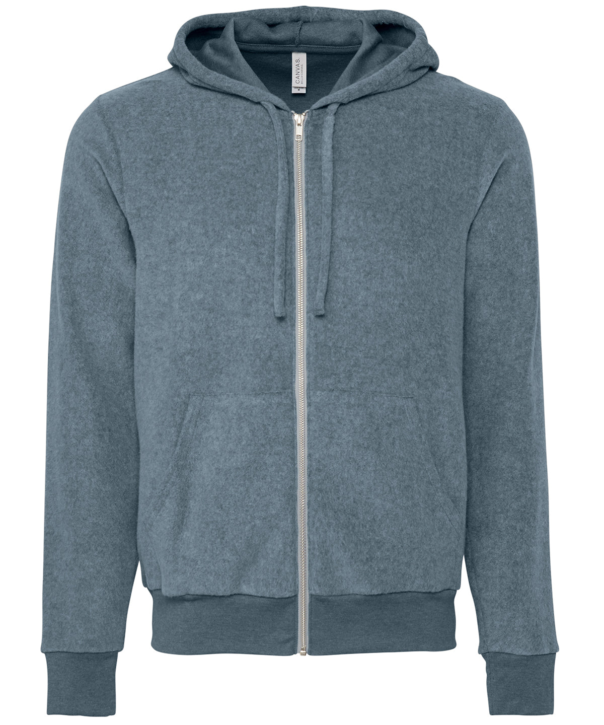 Hettupeysur - Unisex Sueded Fleece Full-zip Hoodie
