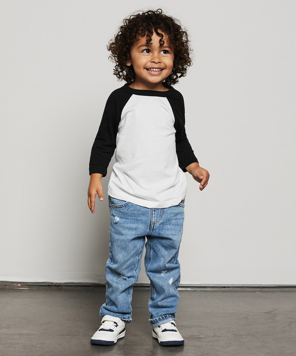 Stuttermabolir - Toddler ¾ Sleeve Baseball Tee