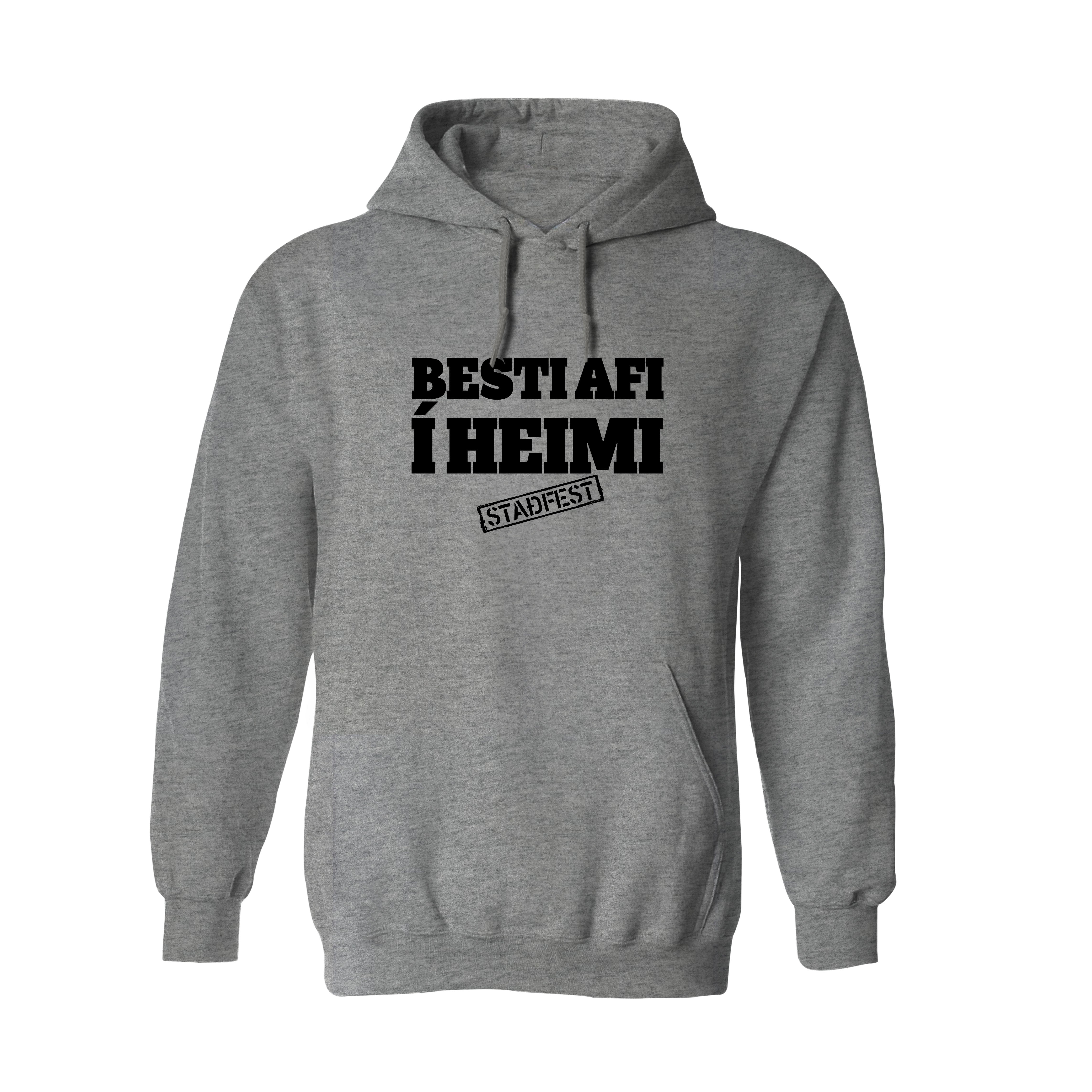BESTI AFI Í HEIMI - Hettupeysa - Grá