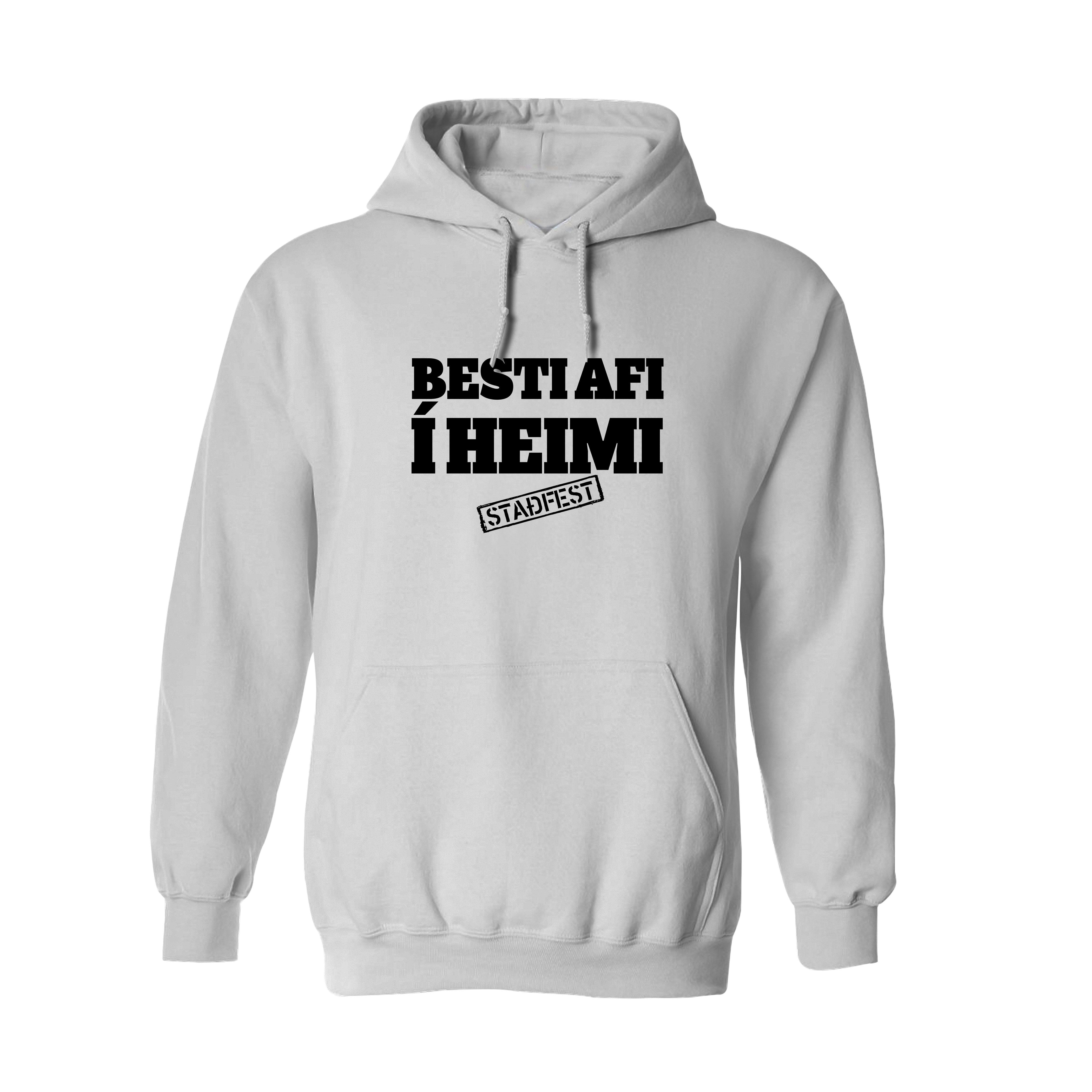 BESTI AFI Í HEIMI - Hettupeysa - Hvít