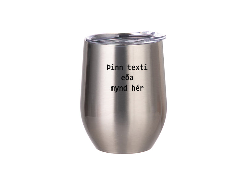 Vínglas  með loki - merktu þitt eigið glas