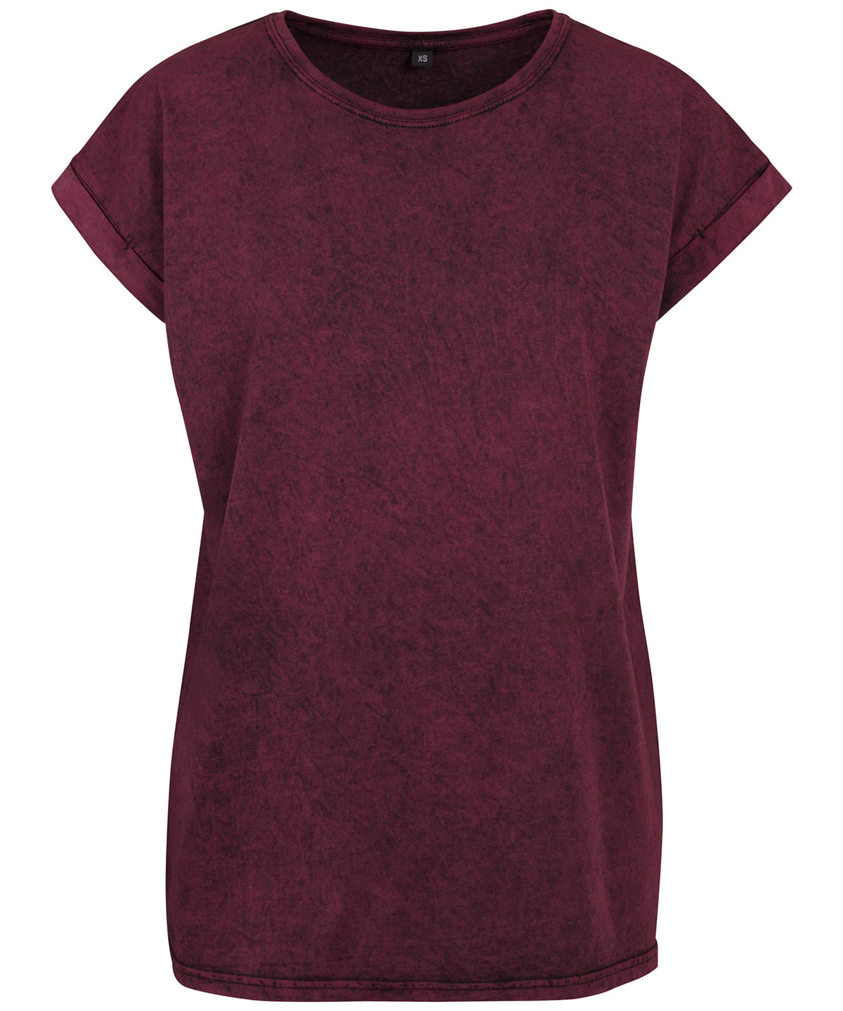 Stuttermabolir - Women's Acid Washed Extended Shoulder Tee