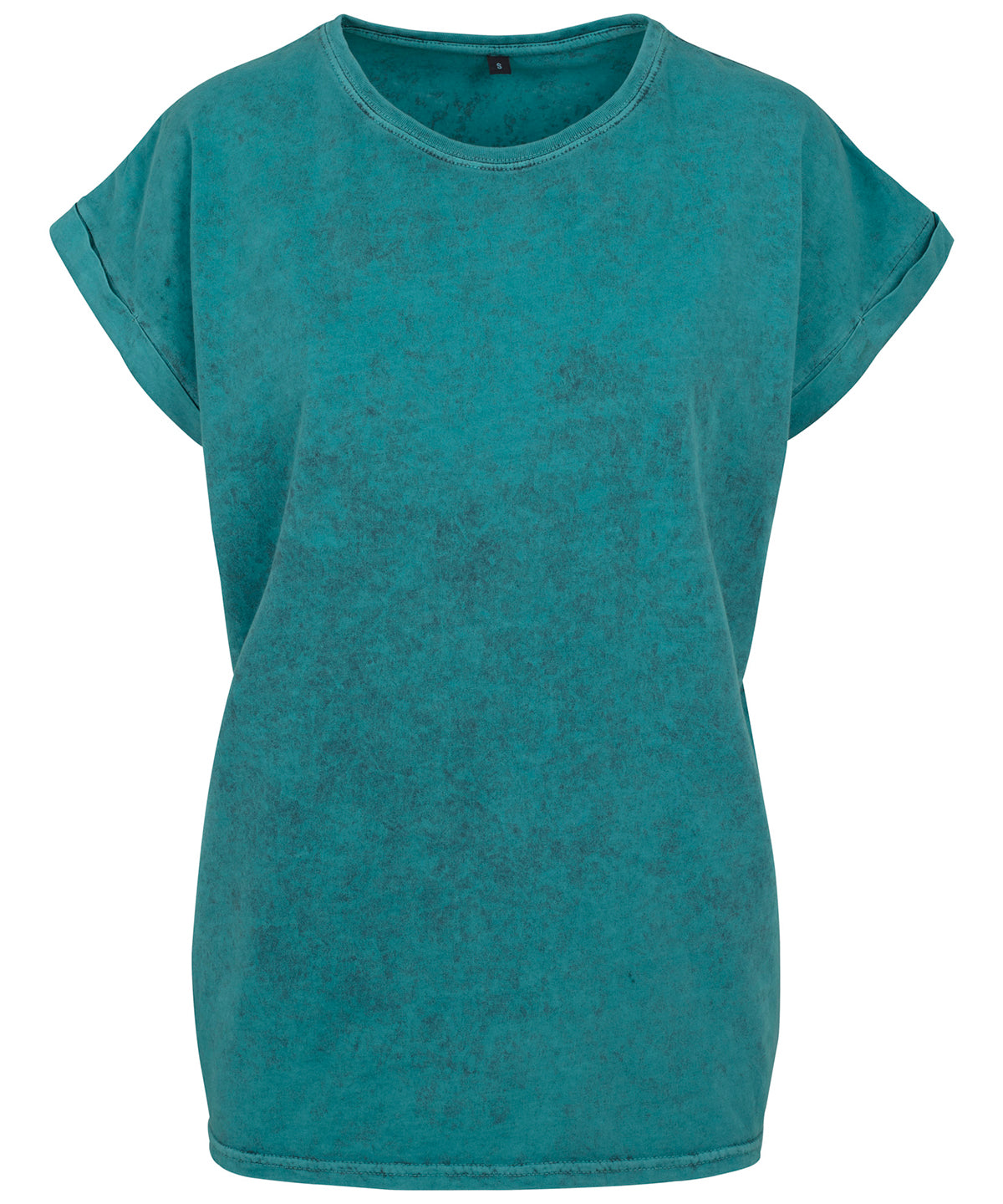 Stuttermabolir - Women's Acid Washed Extended Shoulder Tee