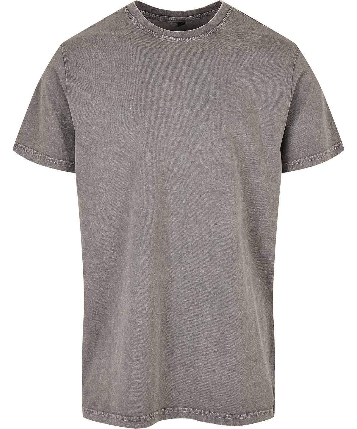 Stuttermabolir - Acid Washed Round Neck Tee