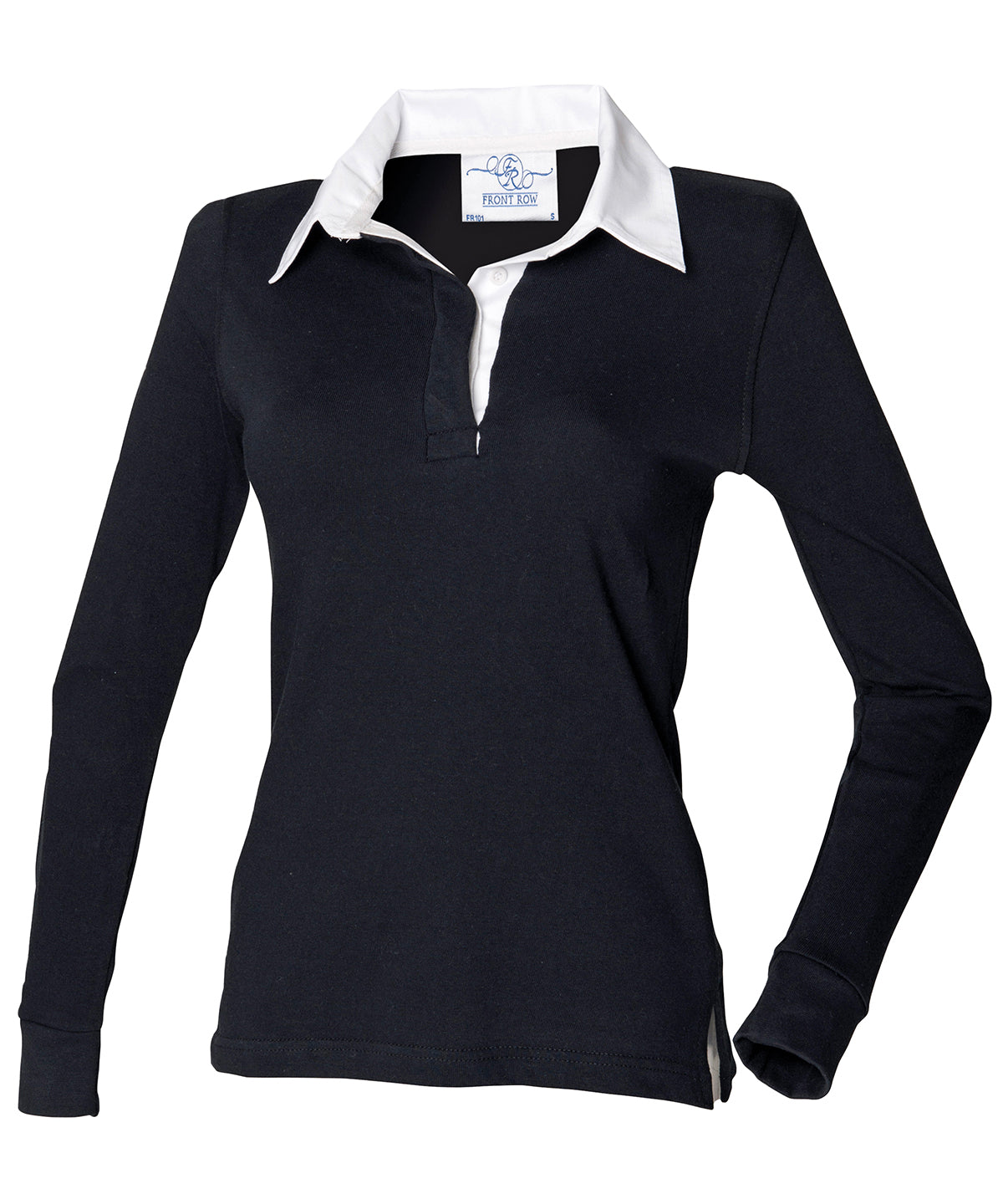 Pólóbolir - Women's Long Sleeve Plain Rugby Shirt