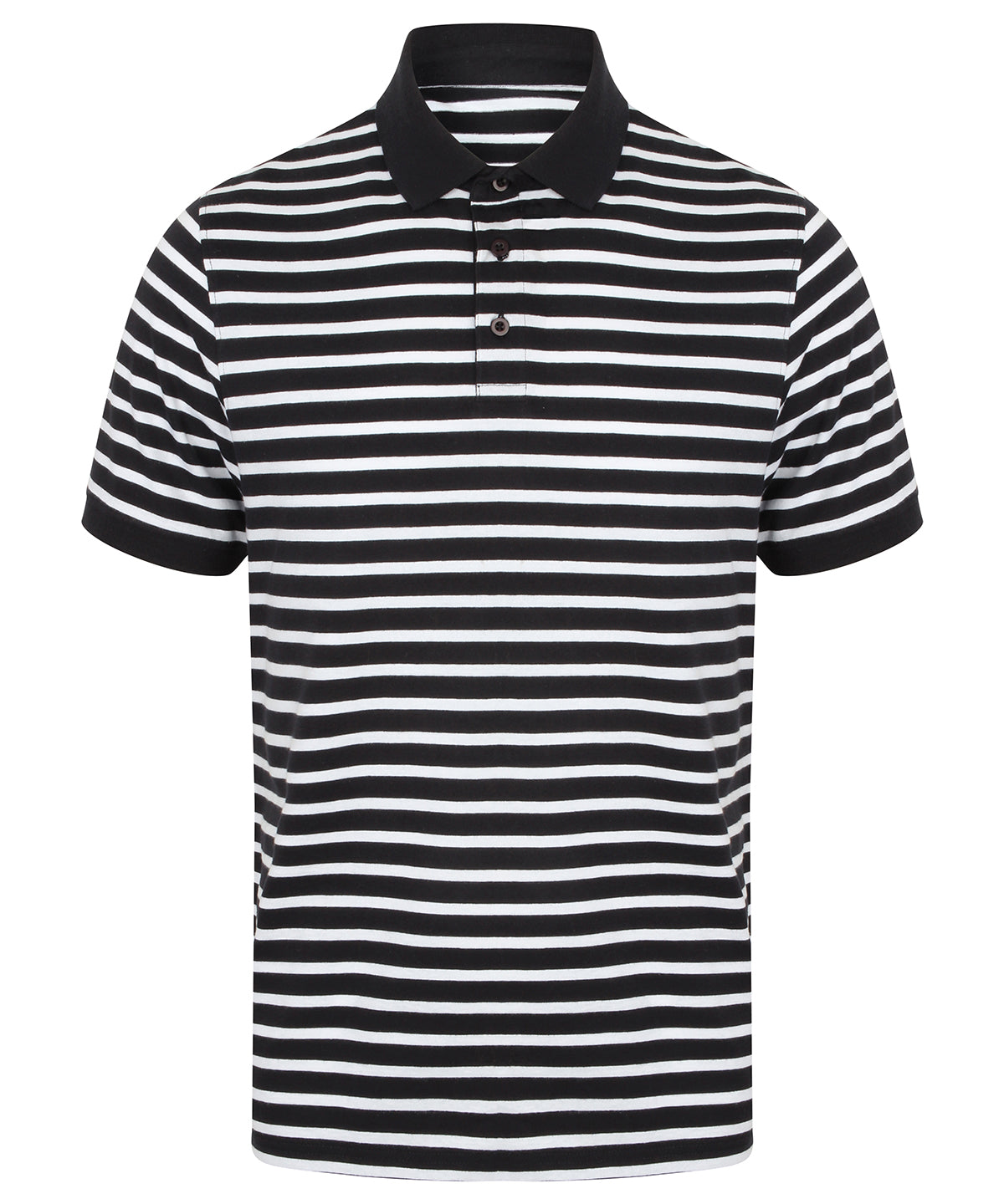 Pólóbolir - Striped Jersey Polo Shirt