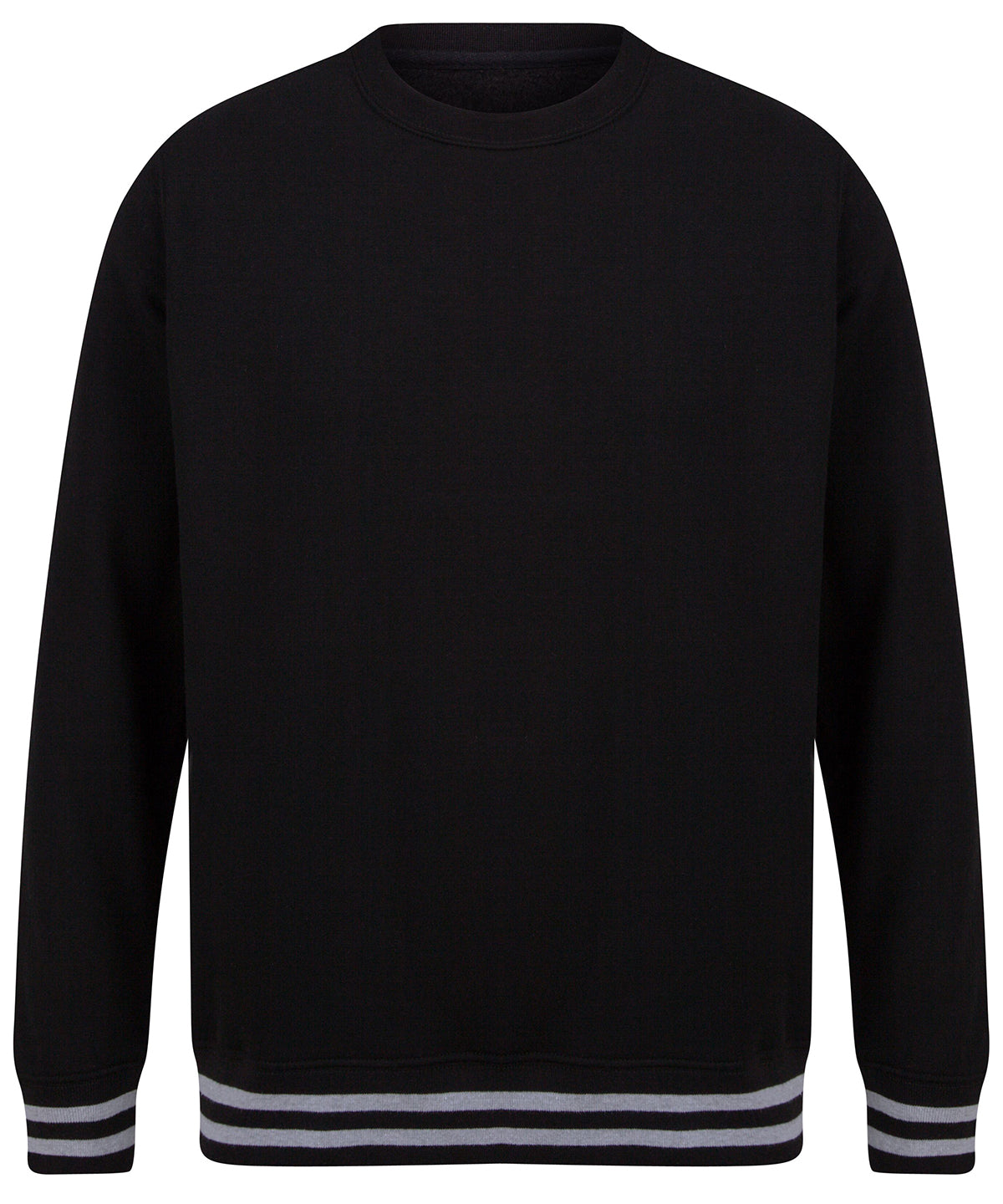 Háskólapeysur - Sweatshirt With Striped Cuffs