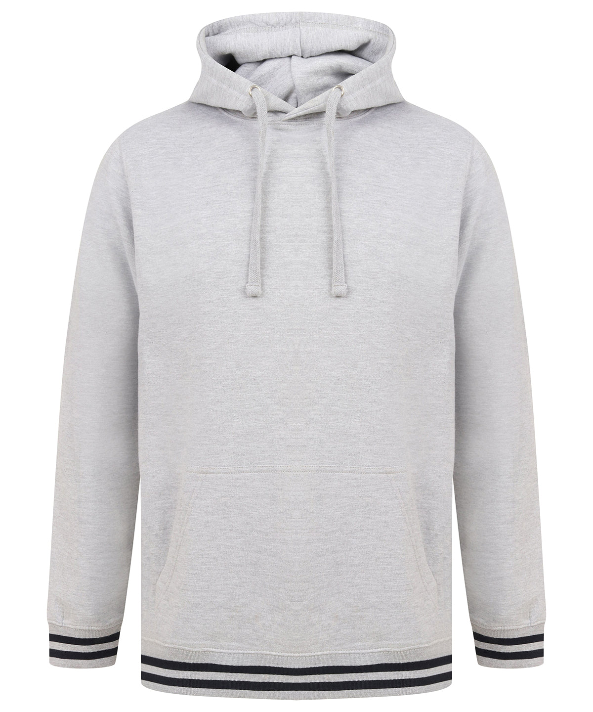 Hettupeysur - Hoodie With Striped Cuffs