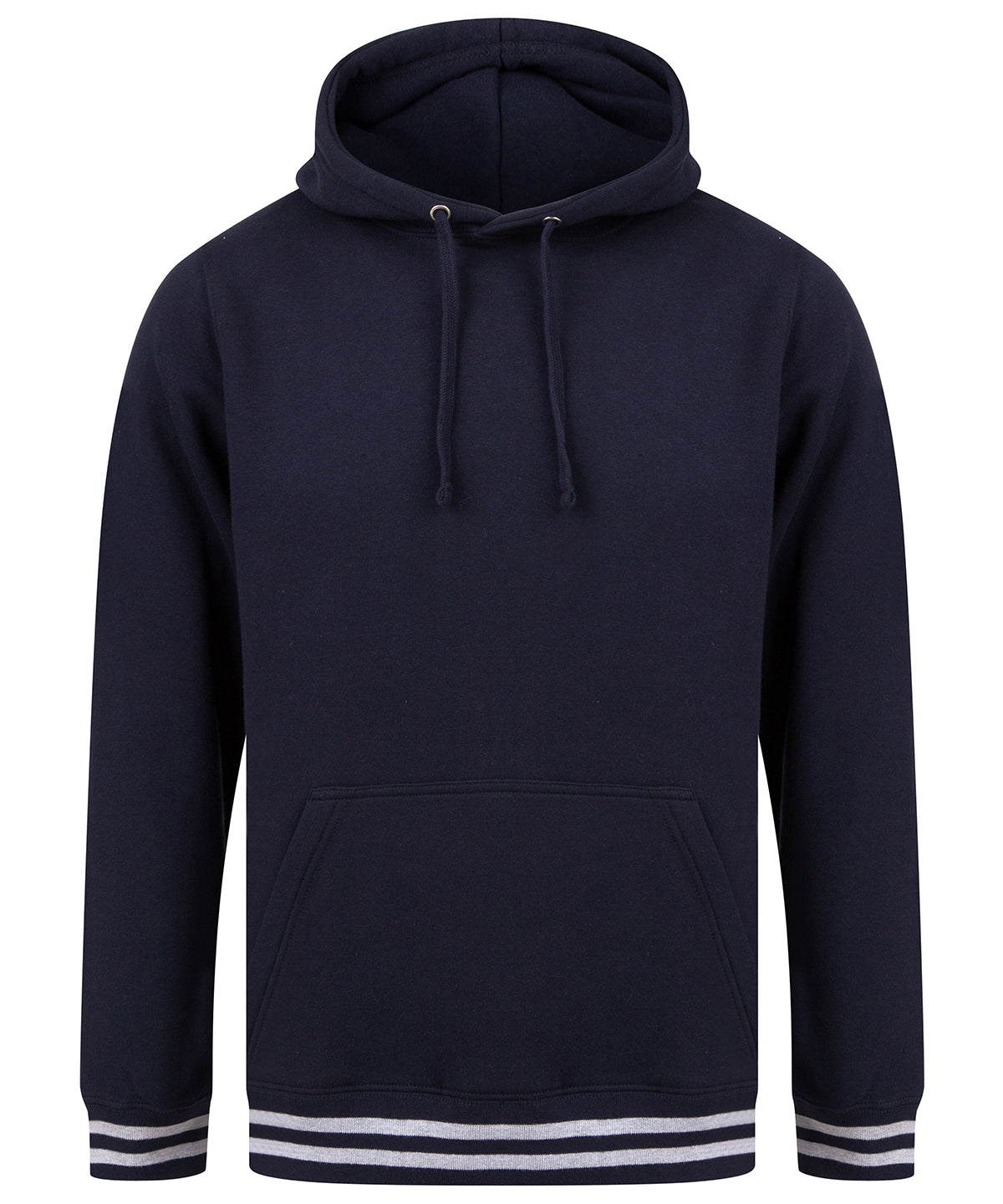 Hettupeysur - Hoodie With Striped Cuffs