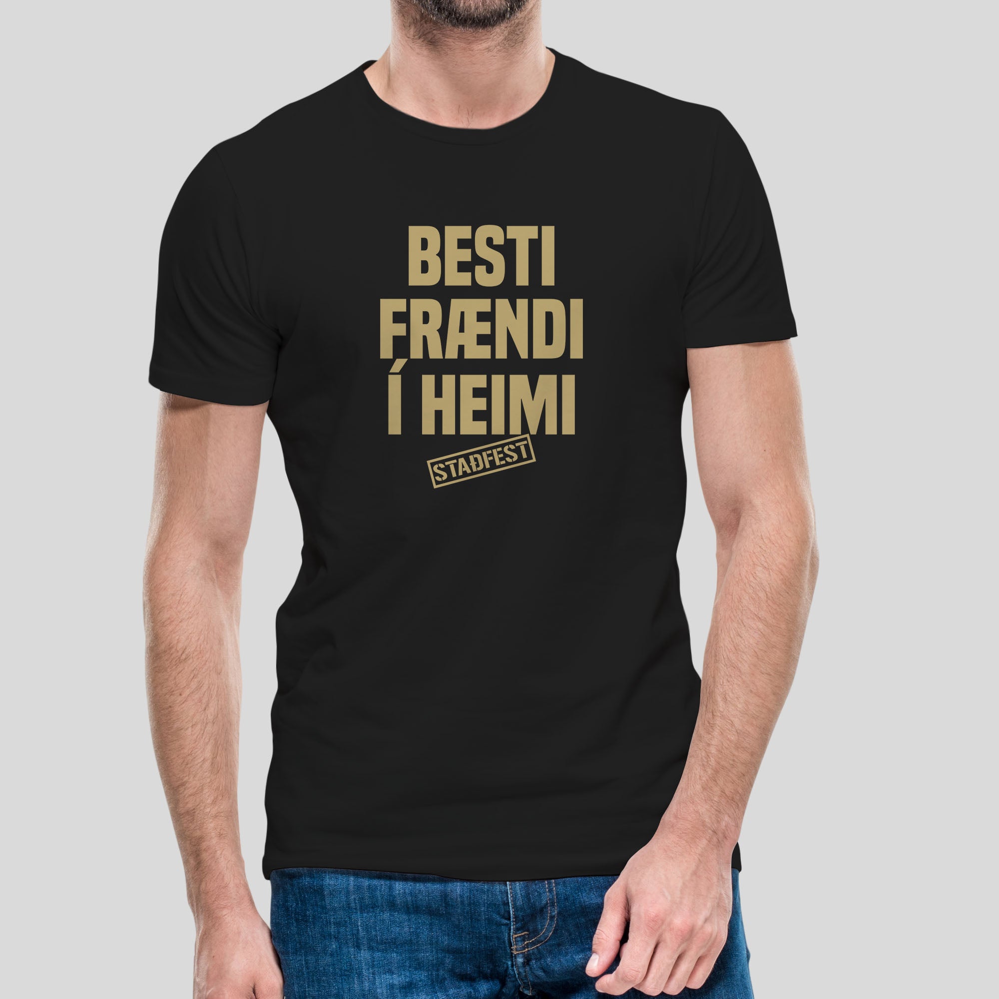BESTI FRÆNDI Í HEIMI - Svartur bolur
