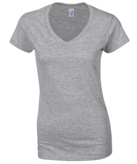 Stuttermabolir - Softstyle™ Women's V-neck T-shirt