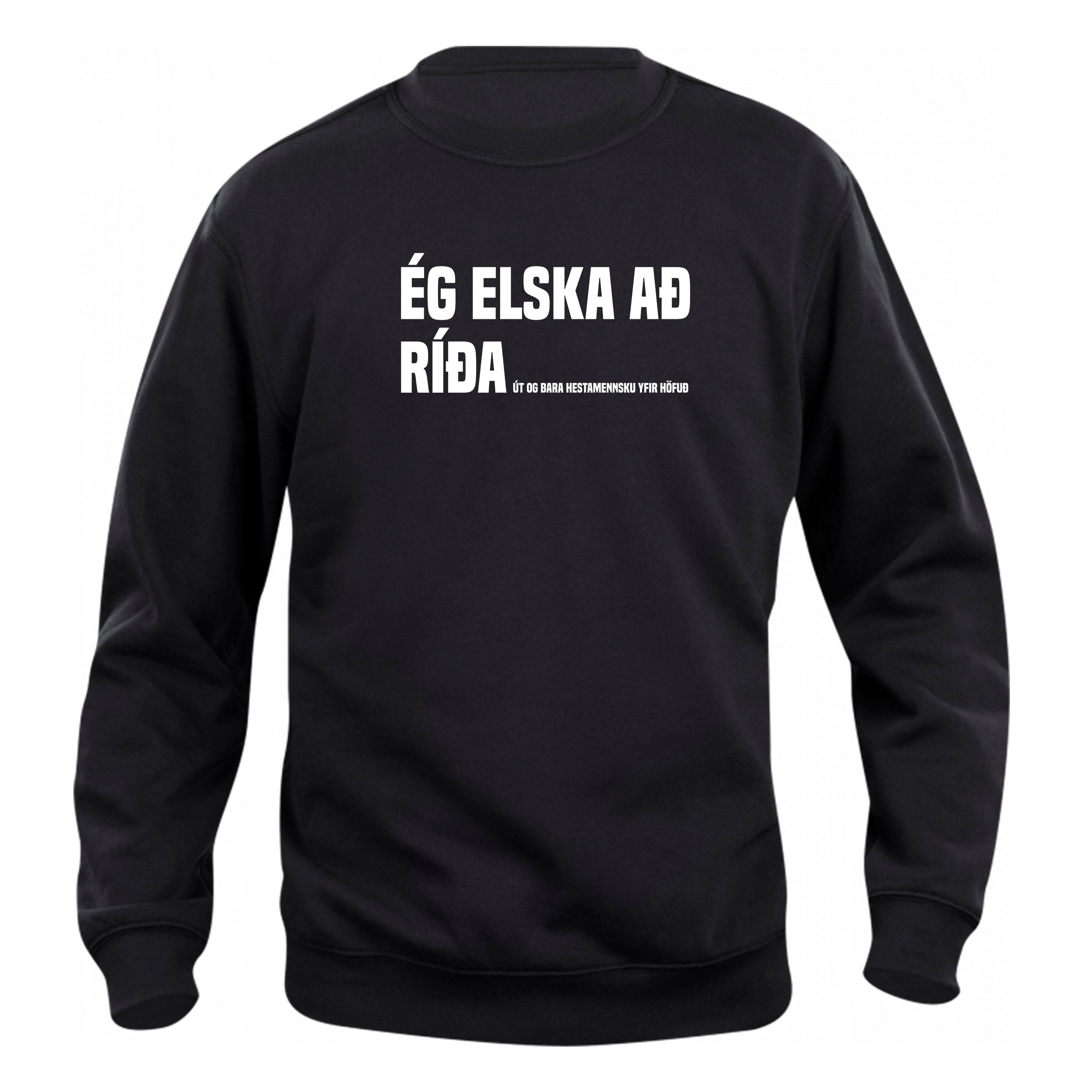 ÉG ELSKA AÐ RÍÐA - Peysa - Svört