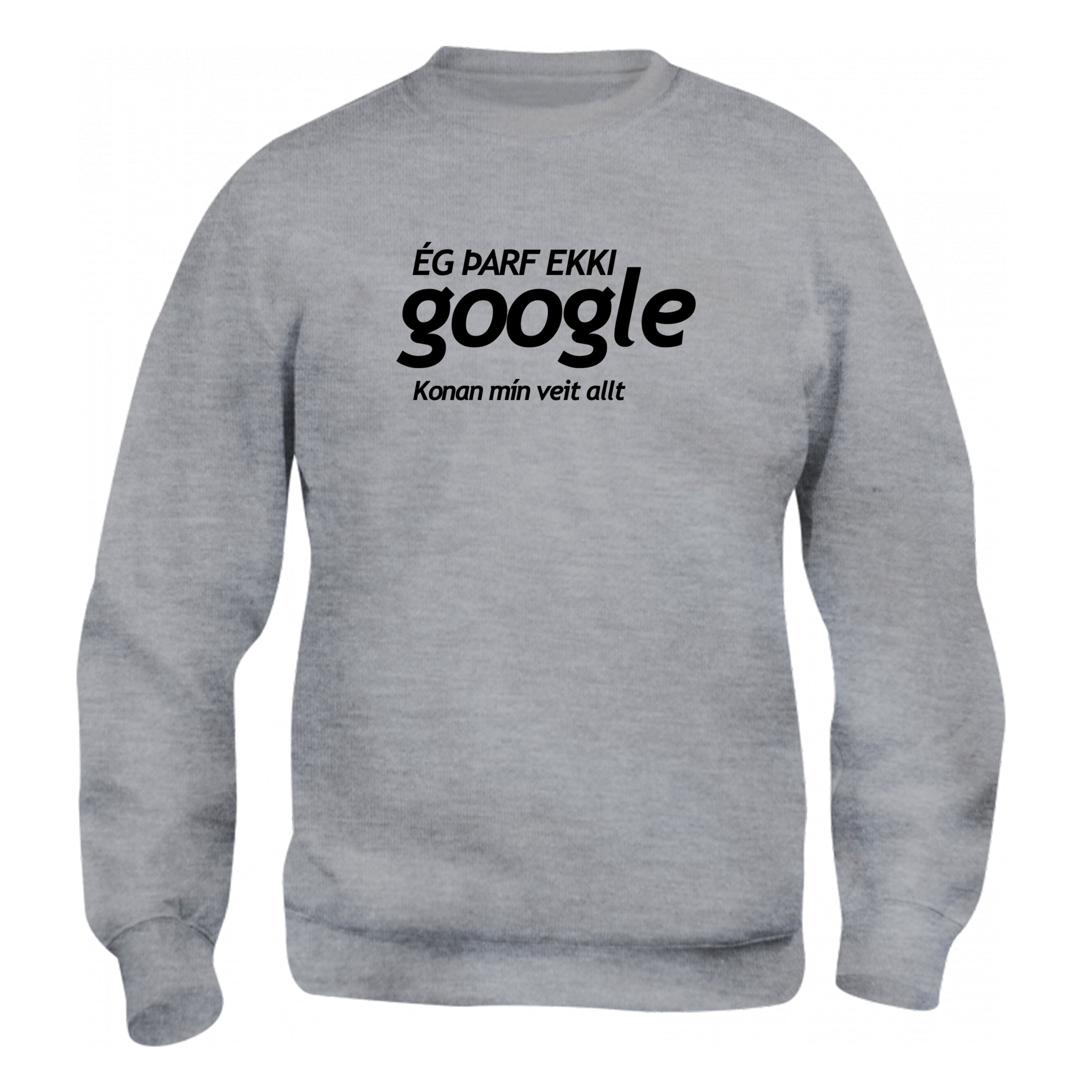 ÉG ÞARF EKKI GOOGLE - Peysa - Grá