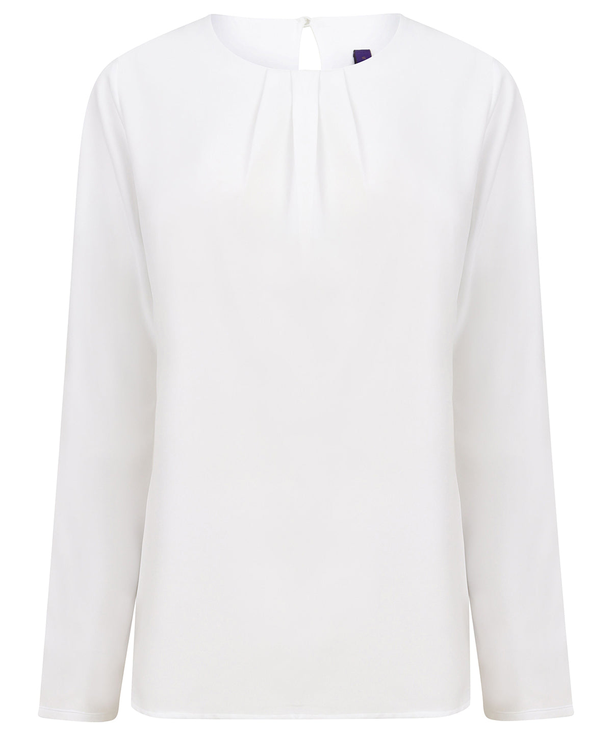 Blússur - Women's Pleat Front Long Sleeve Blouse