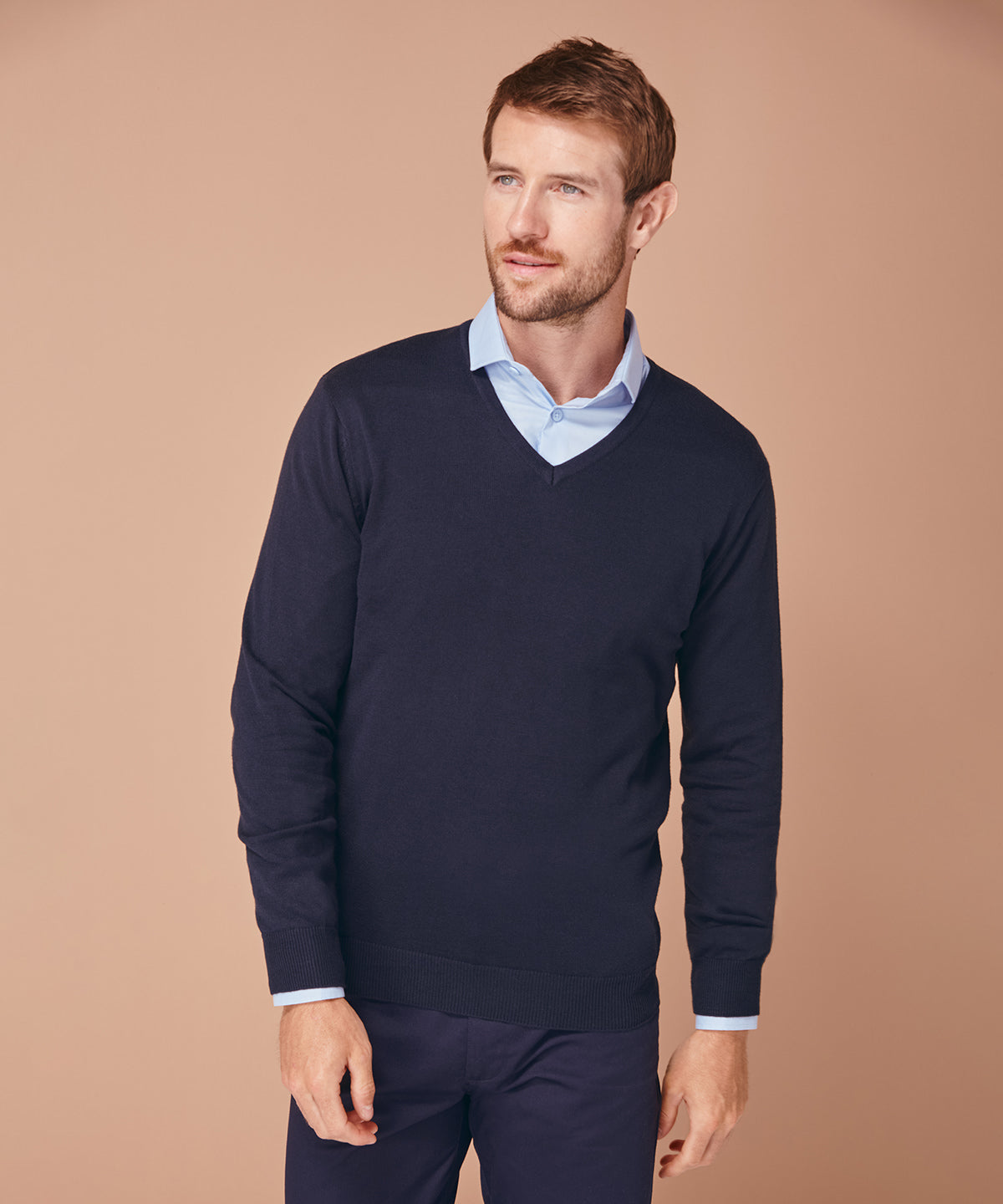 Prjónaðar peysur - 12 Gauge V-neck Jumper