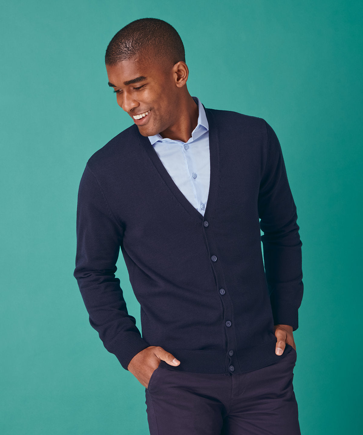 Cardigans - V-button Cardigan