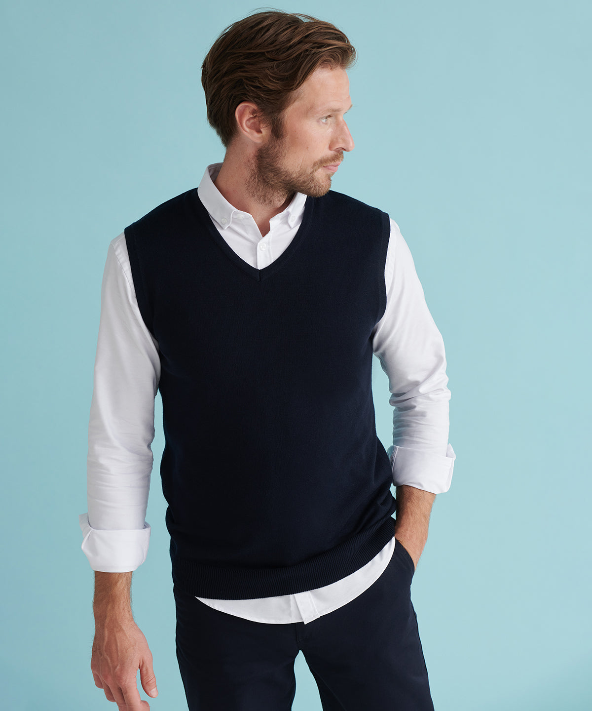 Prjónaðar peysur - Sleeveless V-neck Jumper