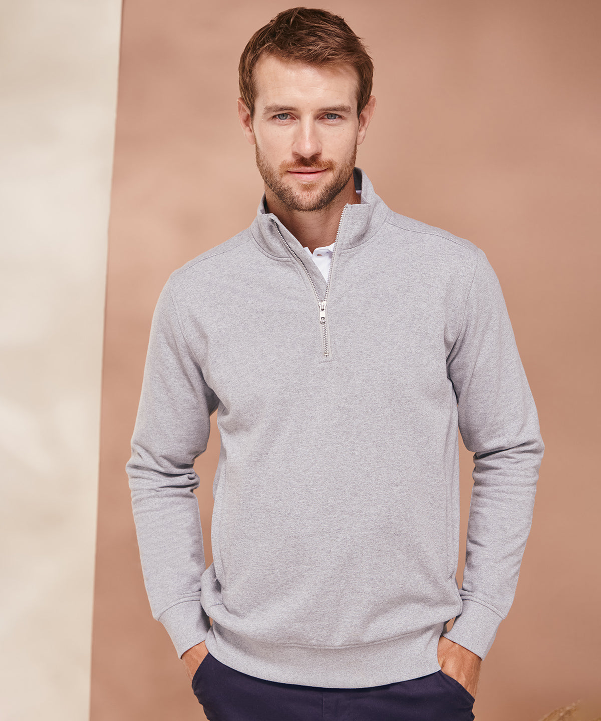 Háskólapeysur - Unisex Sustainable ¼-zip Sweatshirt