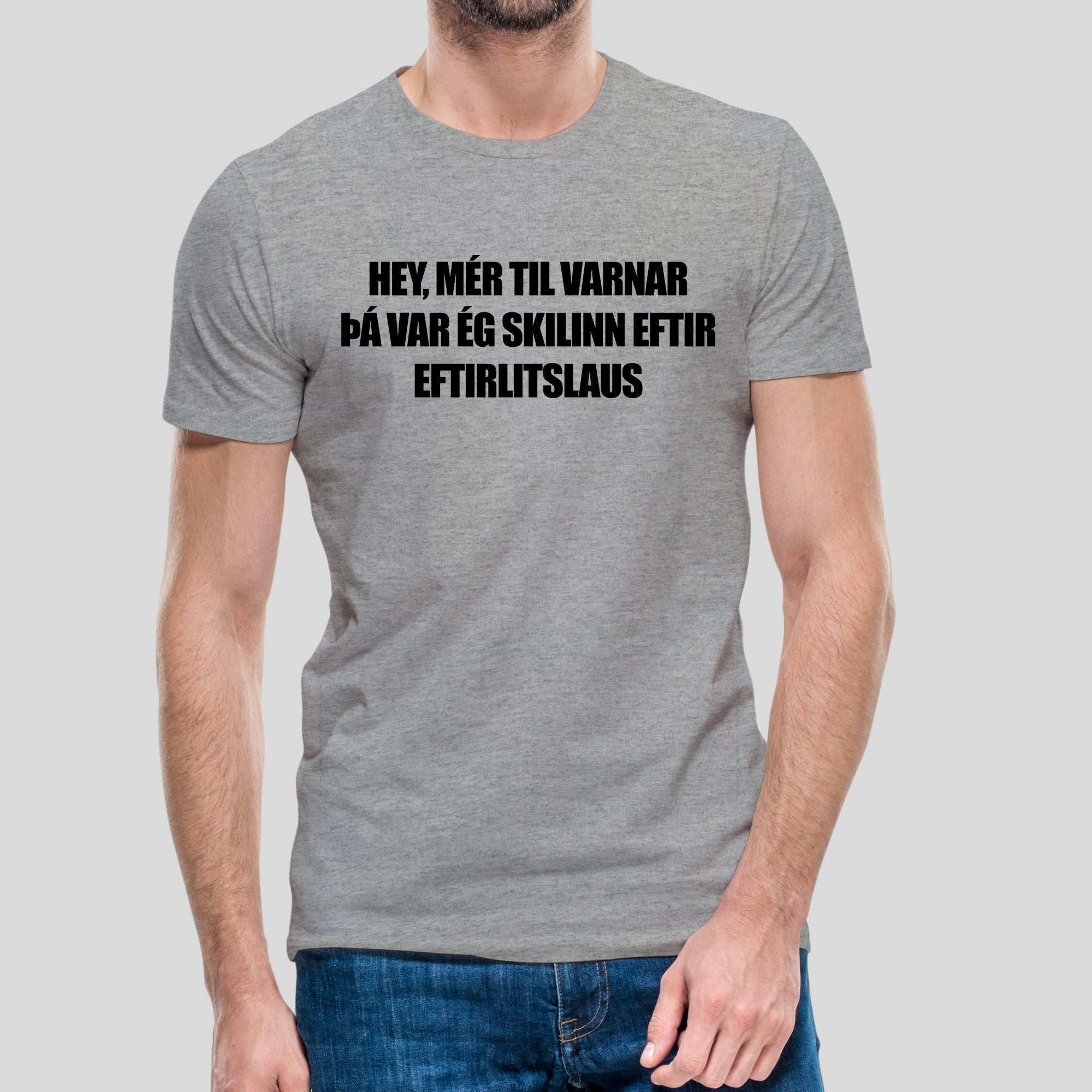 HEY MÉR TIL VARNAR - Grár bolur