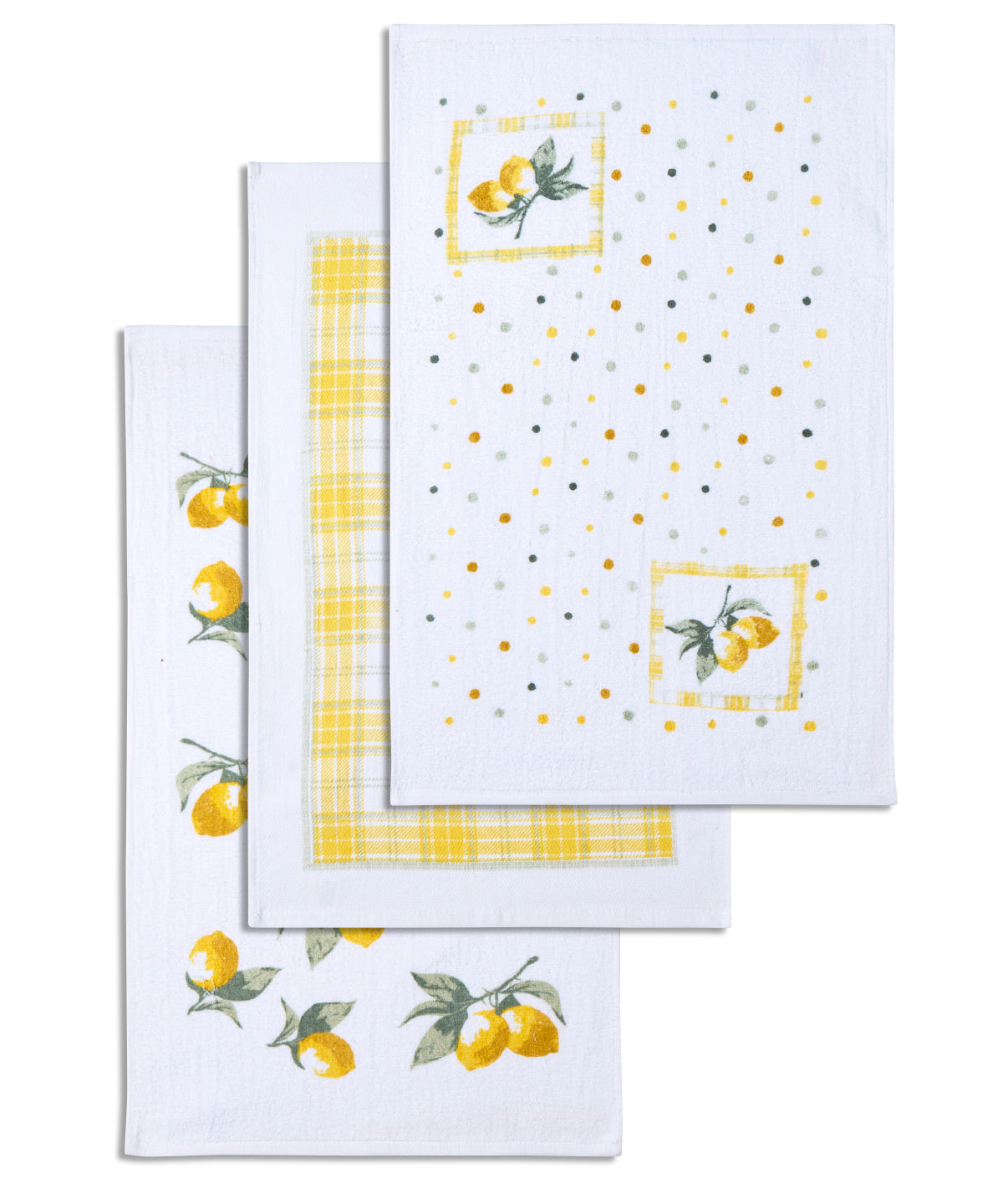 3-pack Velour Tea Towels Lemons