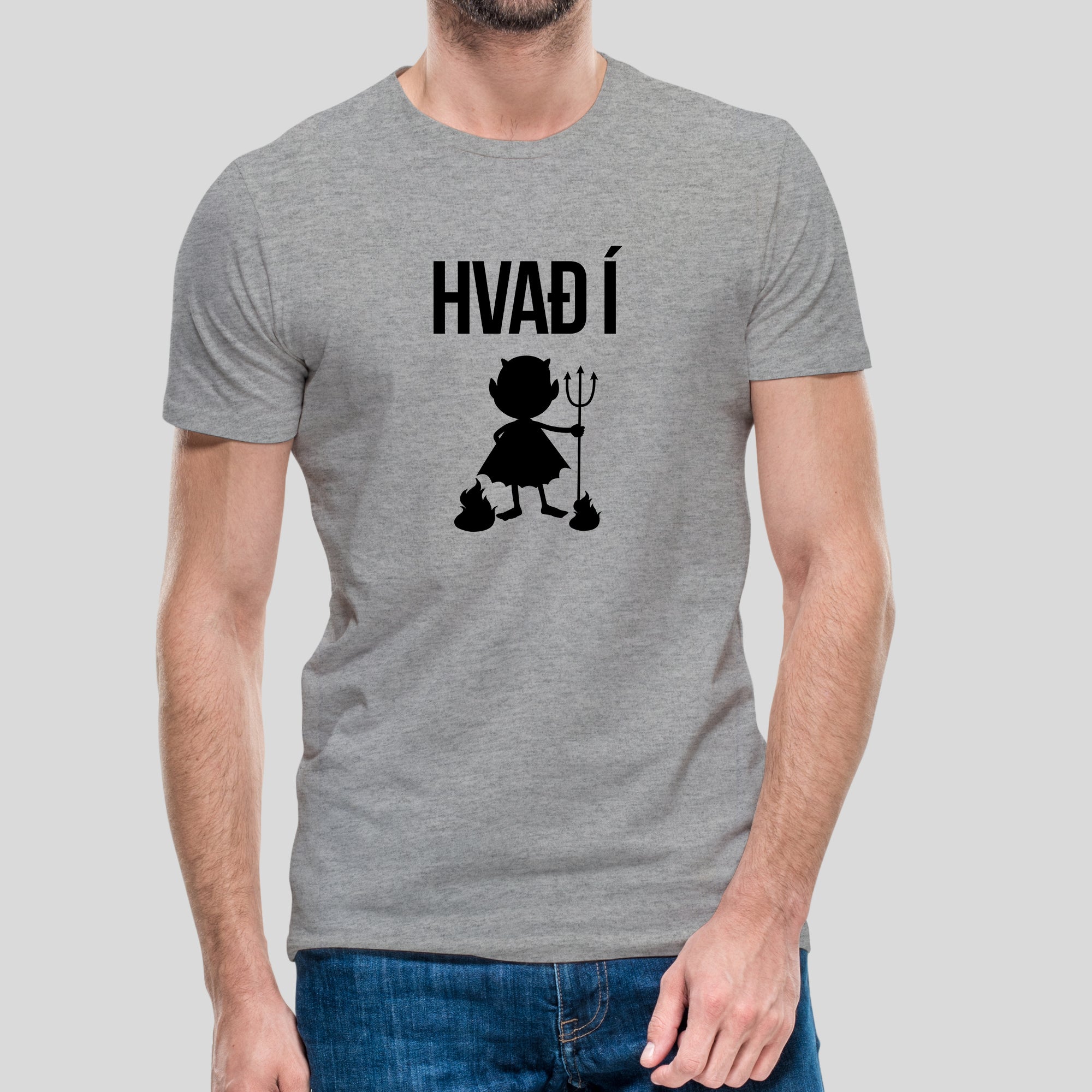 HVAÐ Í - Grár bolur