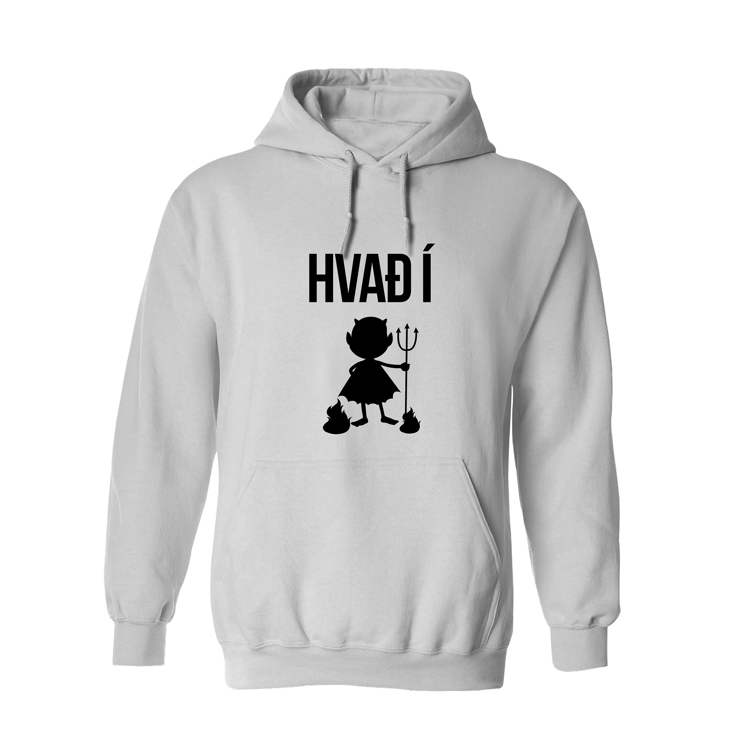 HVAÐ Í - Hettupeysa - Hvít