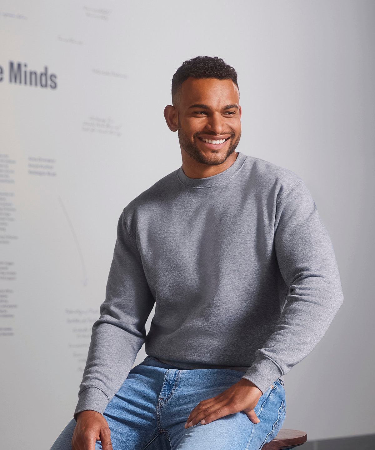 Háskólapeysur - Set-in Sleeve Sweatshirt