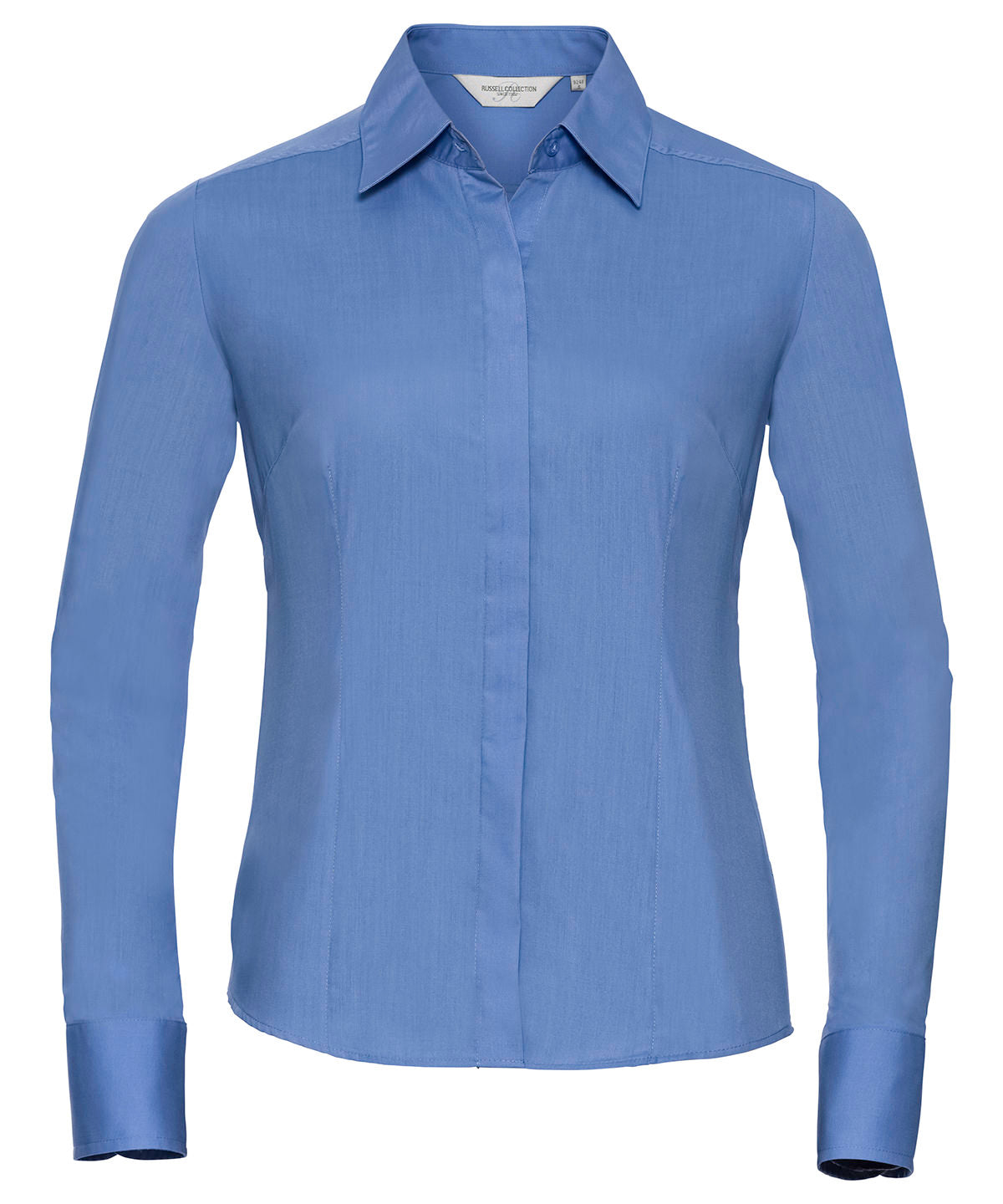 Bolir - Women's Long Sleeve Polycotton Easycare Fitted Poplin Shirt