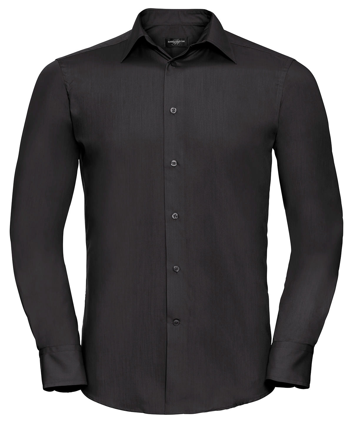 Bolir - Long Sleeve Polycotton Easycare Fitted Poplin Shirt