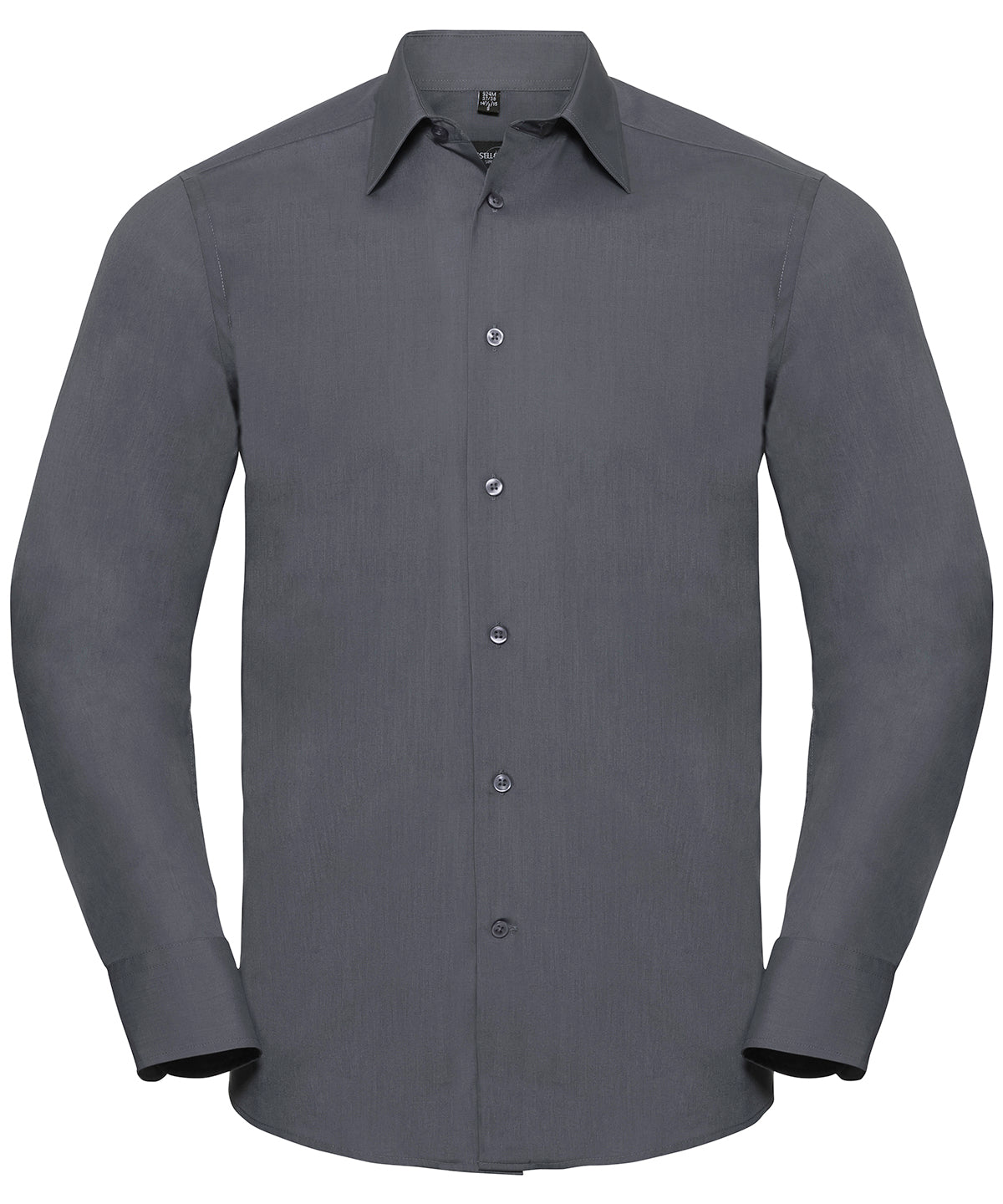 Bolir - Long Sleeve Polycotton Easycare Fitted Poplin Shirt