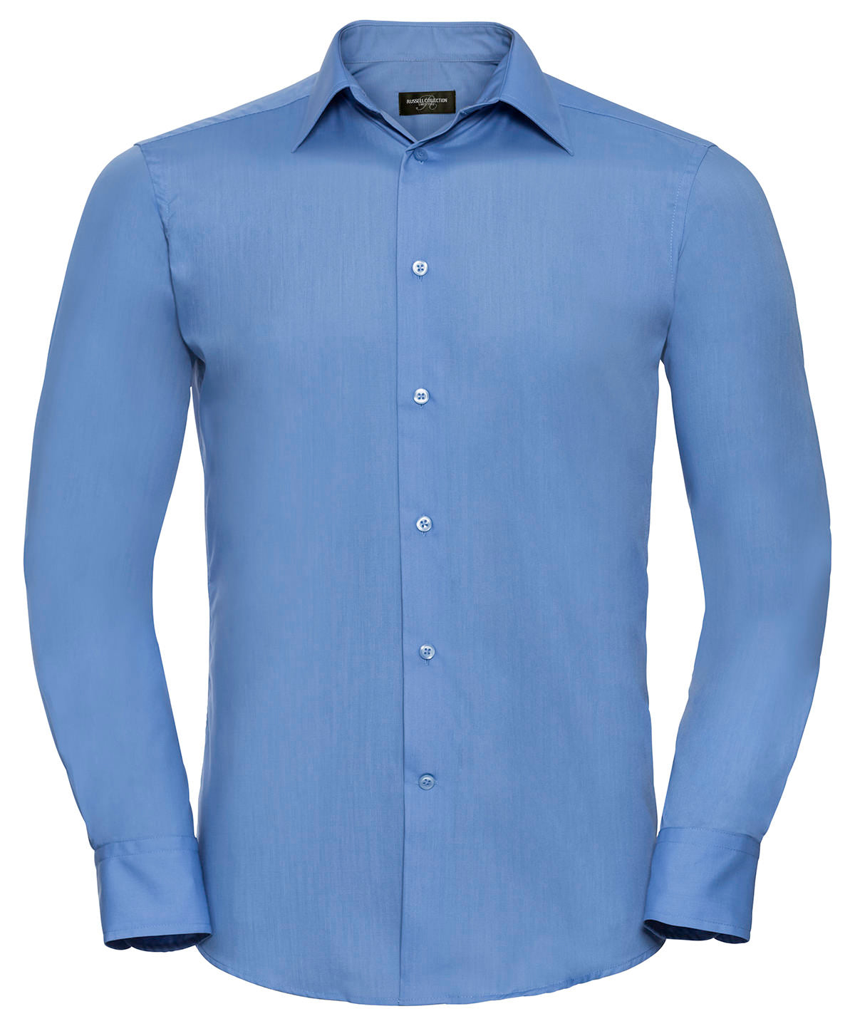 Bolir - Long Sleeve Polycotton Easycare Fitted Poplin Shirt