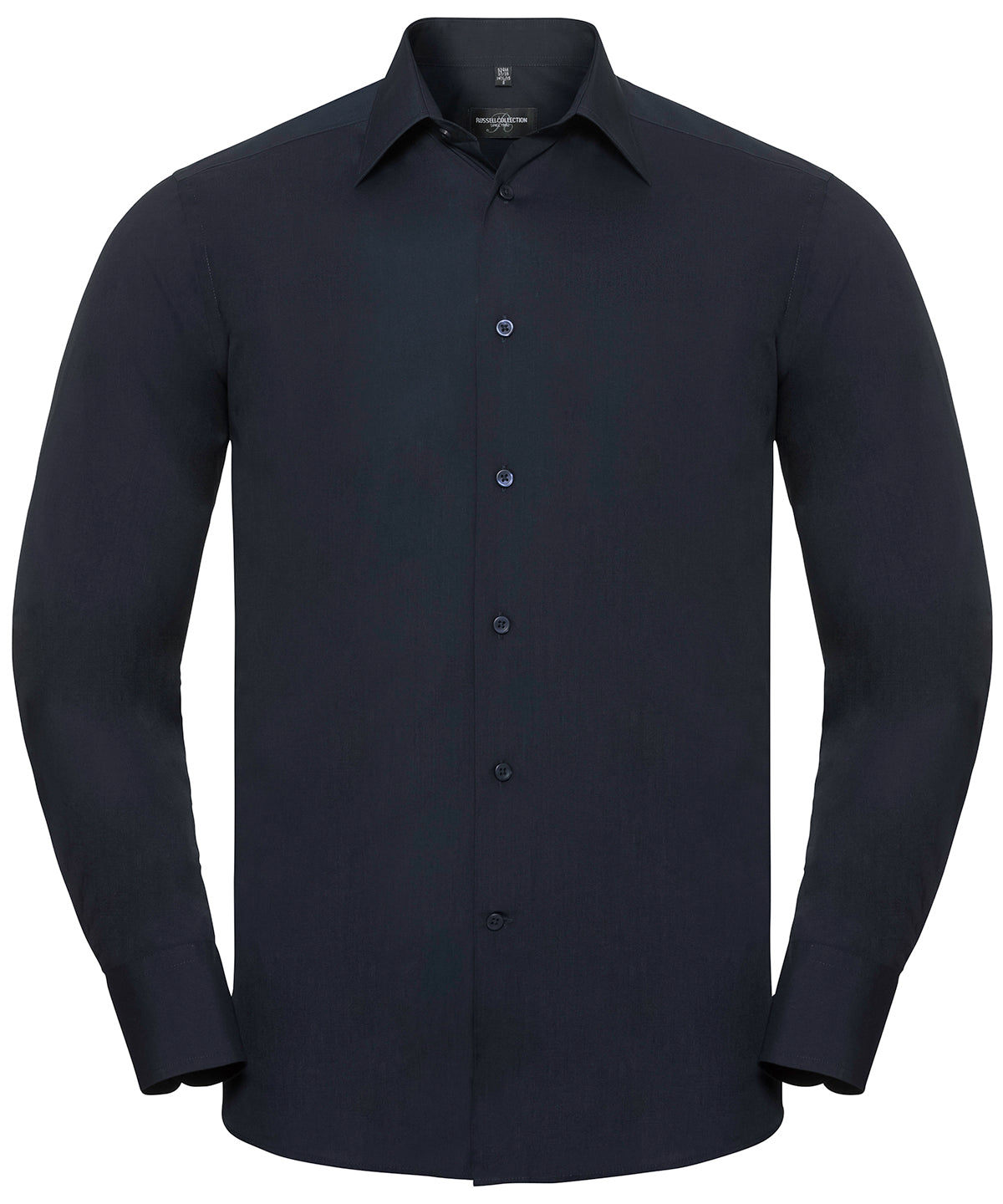 Bolir - Long Sleeve Polycotton Easycare Fitted Poplin Shirt