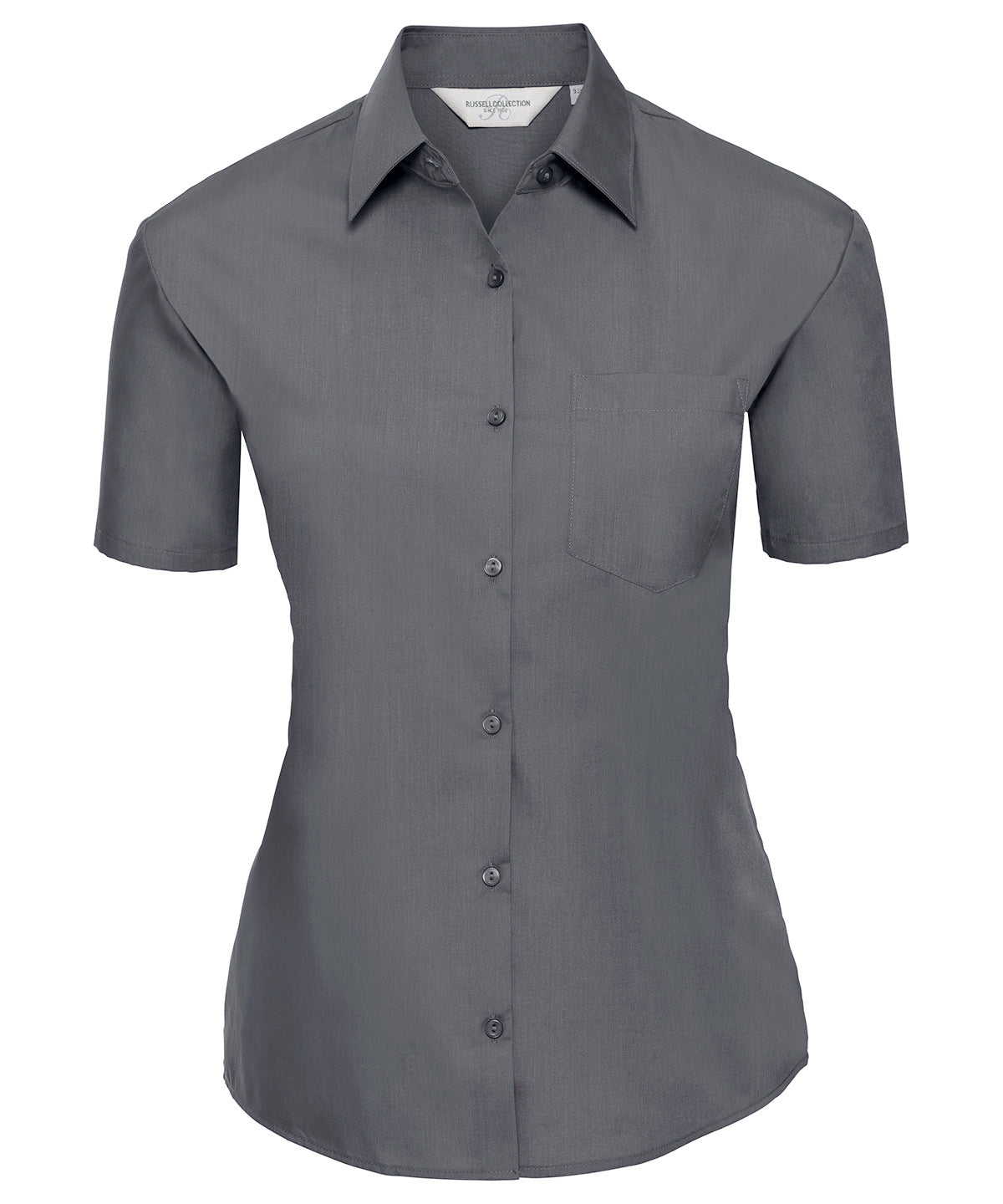 Bolir - Women's Short Sleeve Polycotton Easycare Poplin Shirt