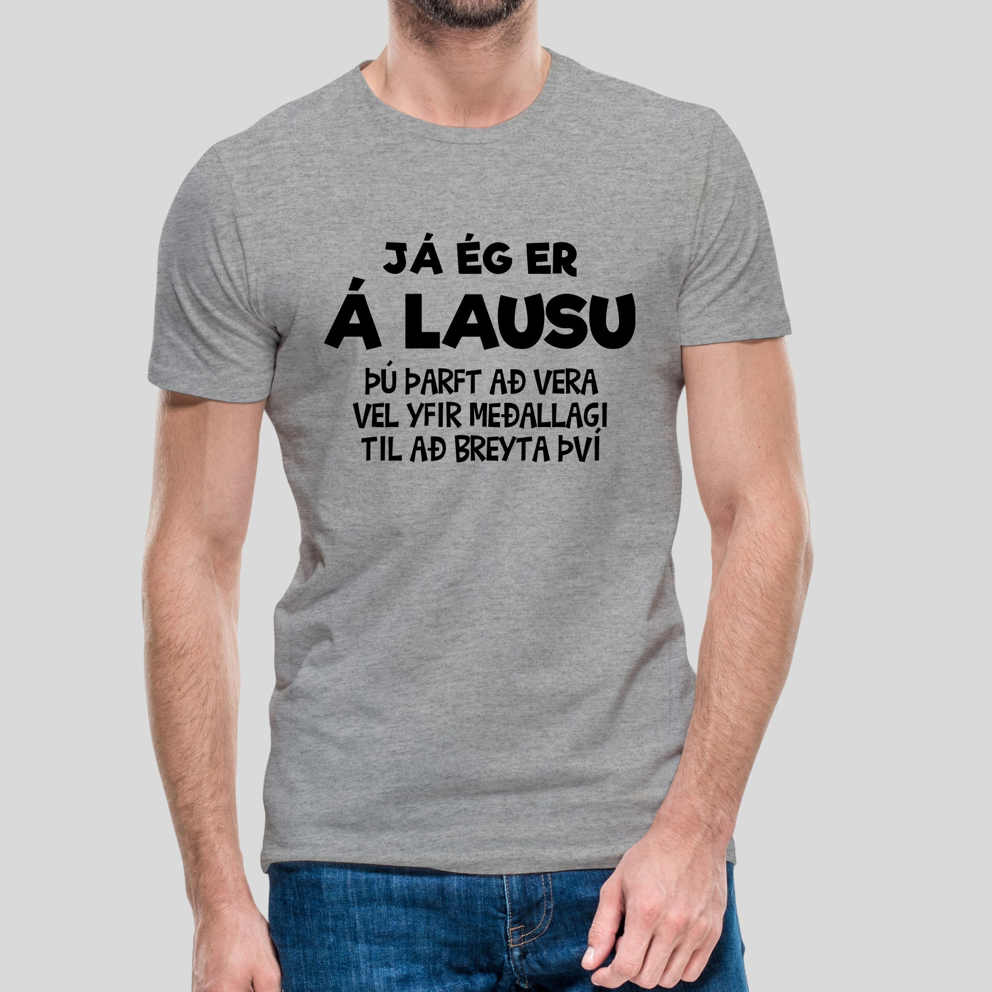 JÁ ÉG ER Á LAUSU - Þjóðhátíðarbolur