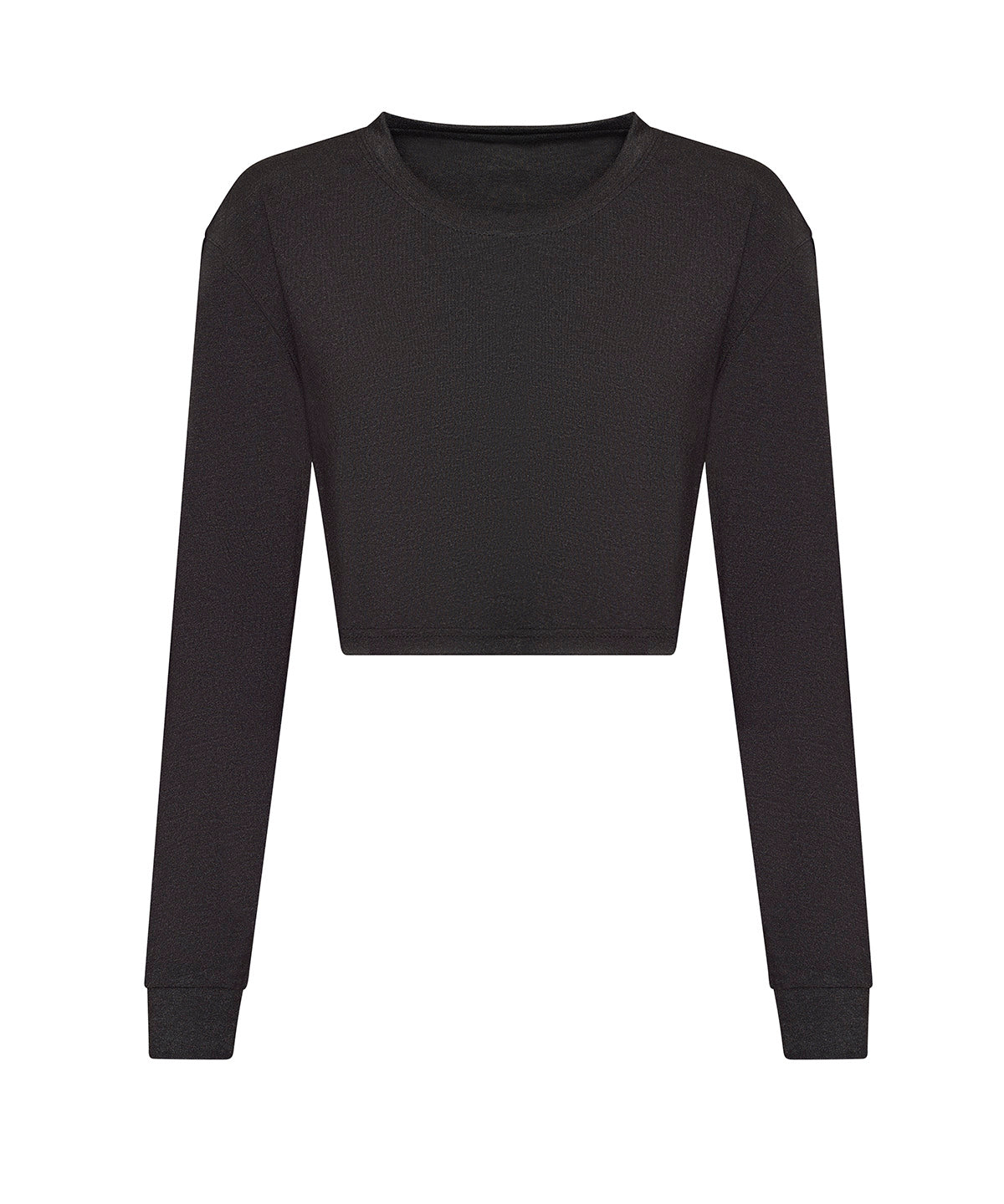 Stuttermabolir - Women's Long Sleeve Cropped T