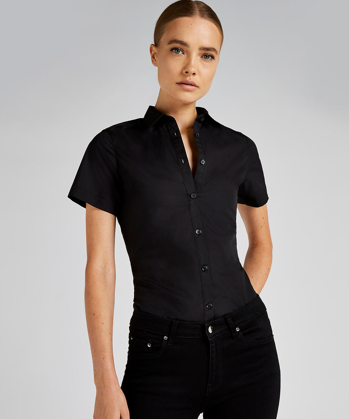 Bolir - Women's Poplin Shirt Short Sleeve