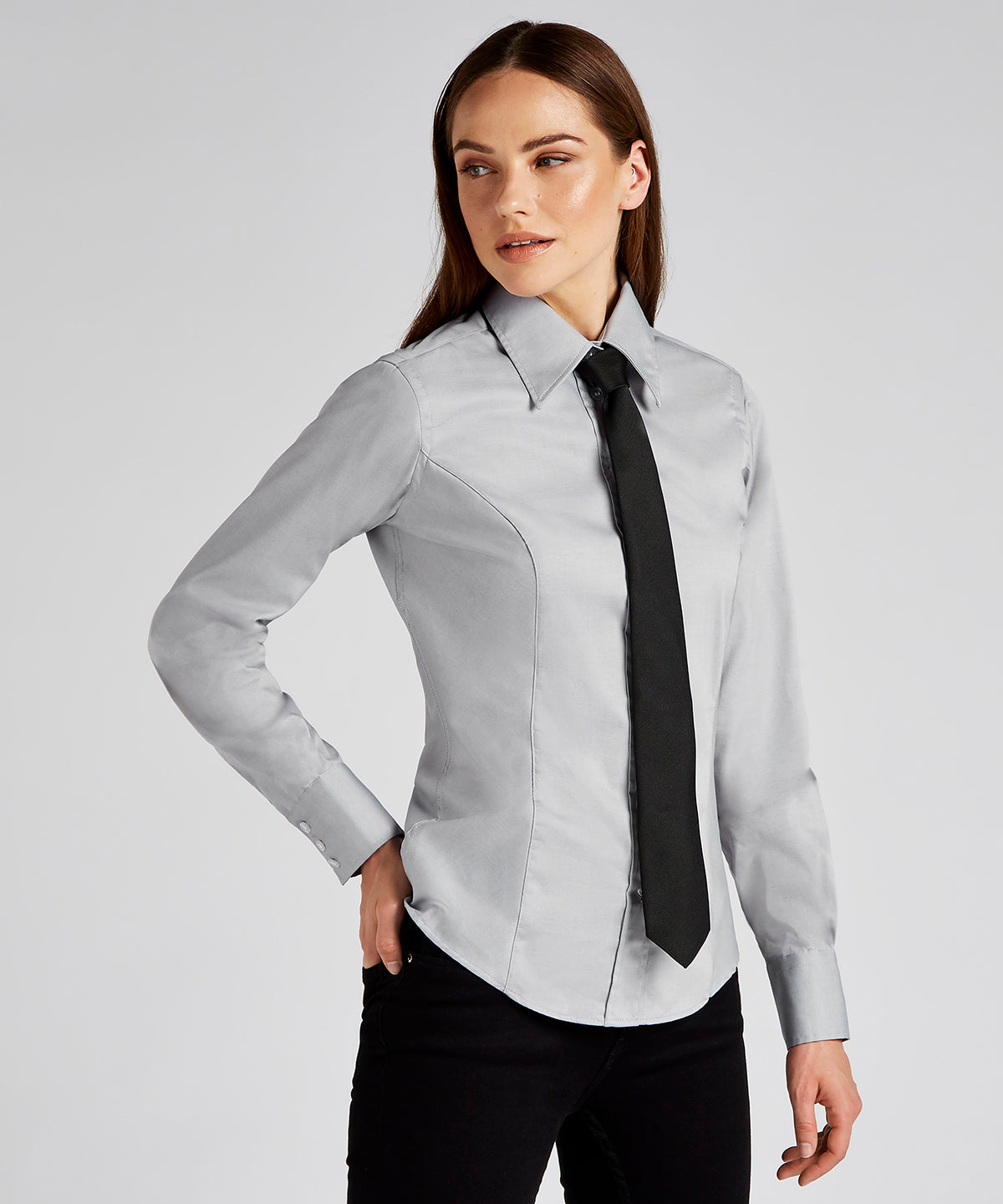Blússur - Women's Corporate Oxford Blouse Long-sleeved (tailored Fit)
