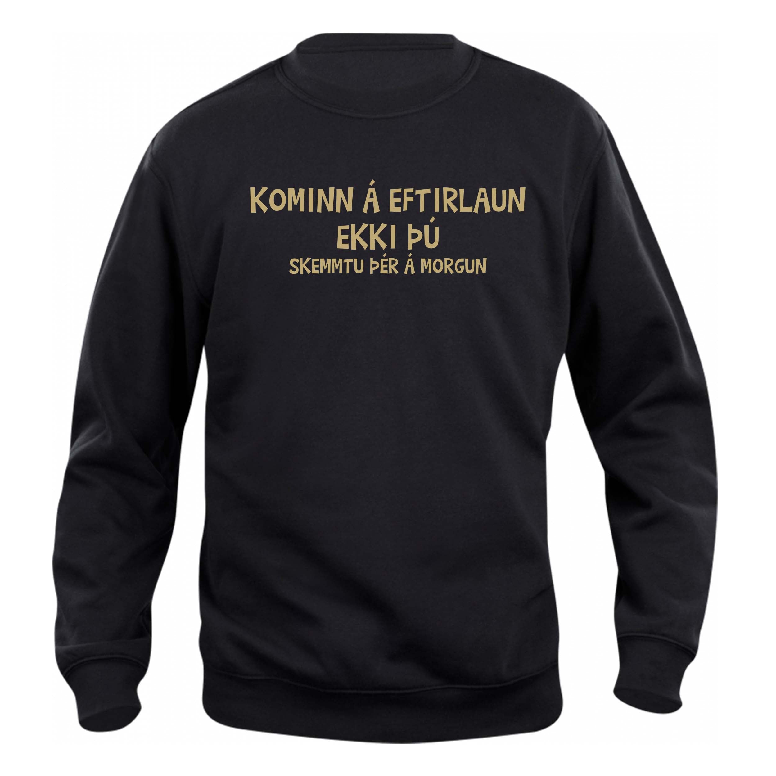 KOMINN Á EFTIRLAUN - Peysa - Svört