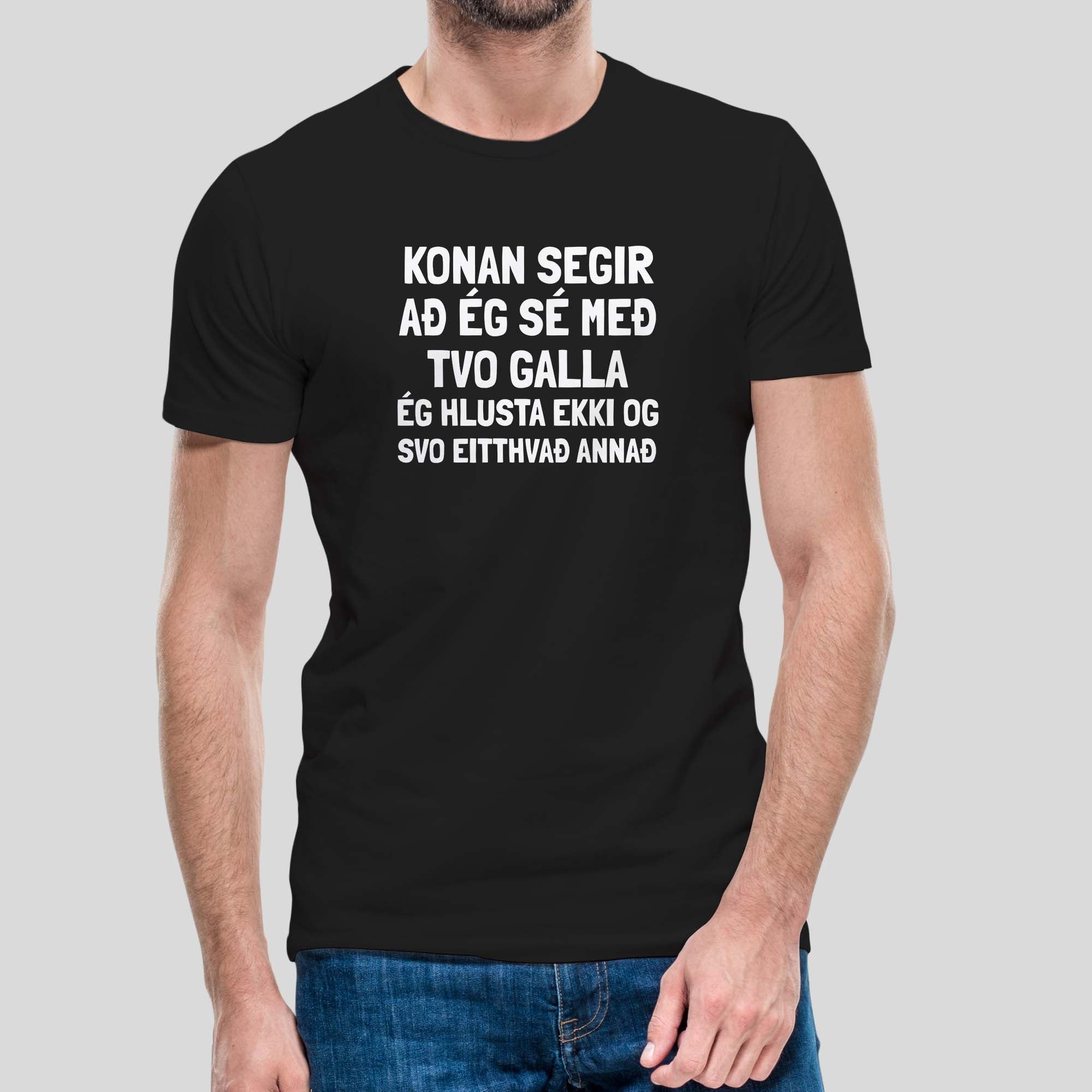 KONAN SEGIR - AÐ ÉG SÉ MEÐ - Svartur bolur