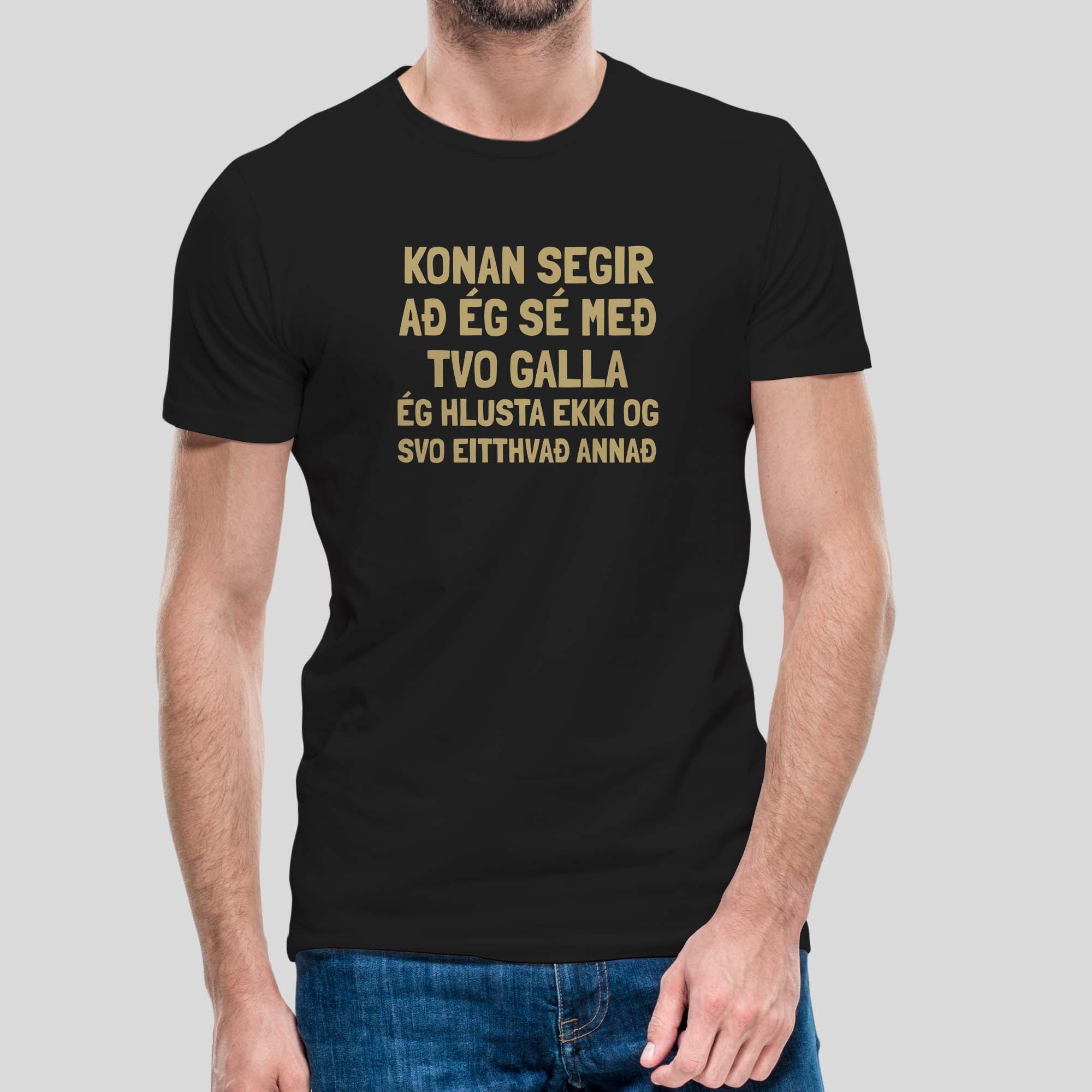 KONAN SEGIR - AÐ ÉG SÉ MEÐ - Svartur bolur