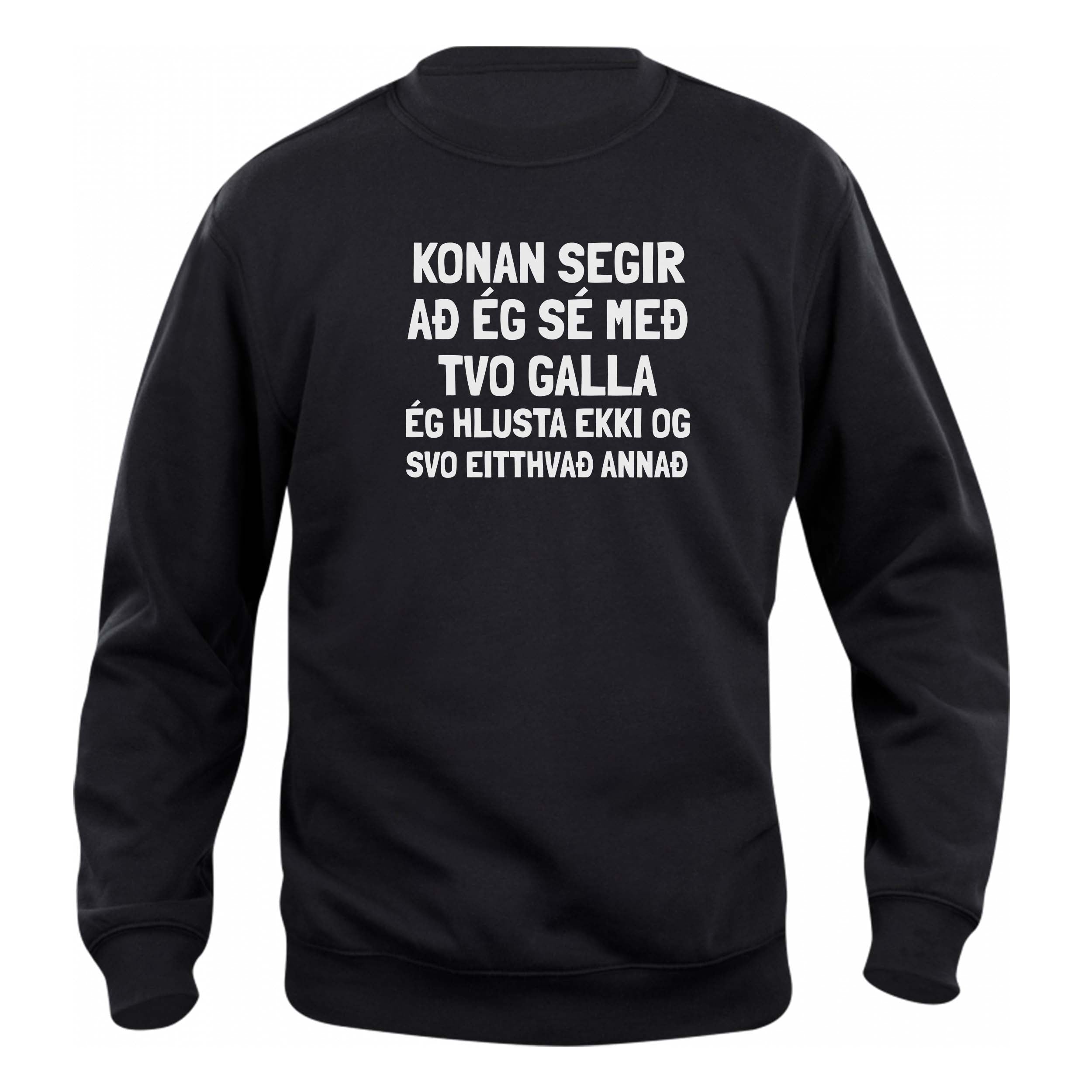 KONAN SEGIR - AÐ ÉG SÉ MEÐ - Peysa - Svört