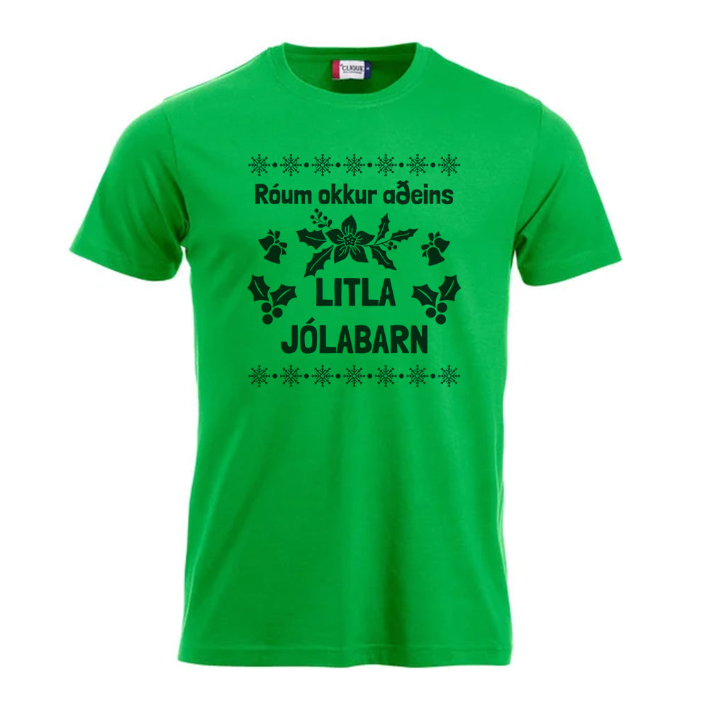 LITLA JÓLABARN - Grænn bolur