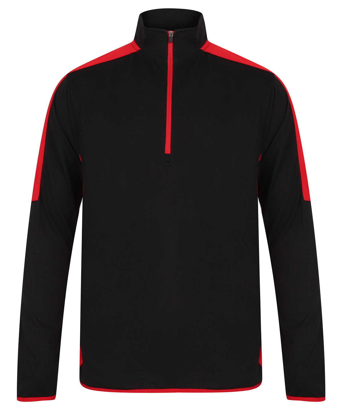 Íþróttatoppar - ¼ Zip Mid-layer With Contrast Panelling