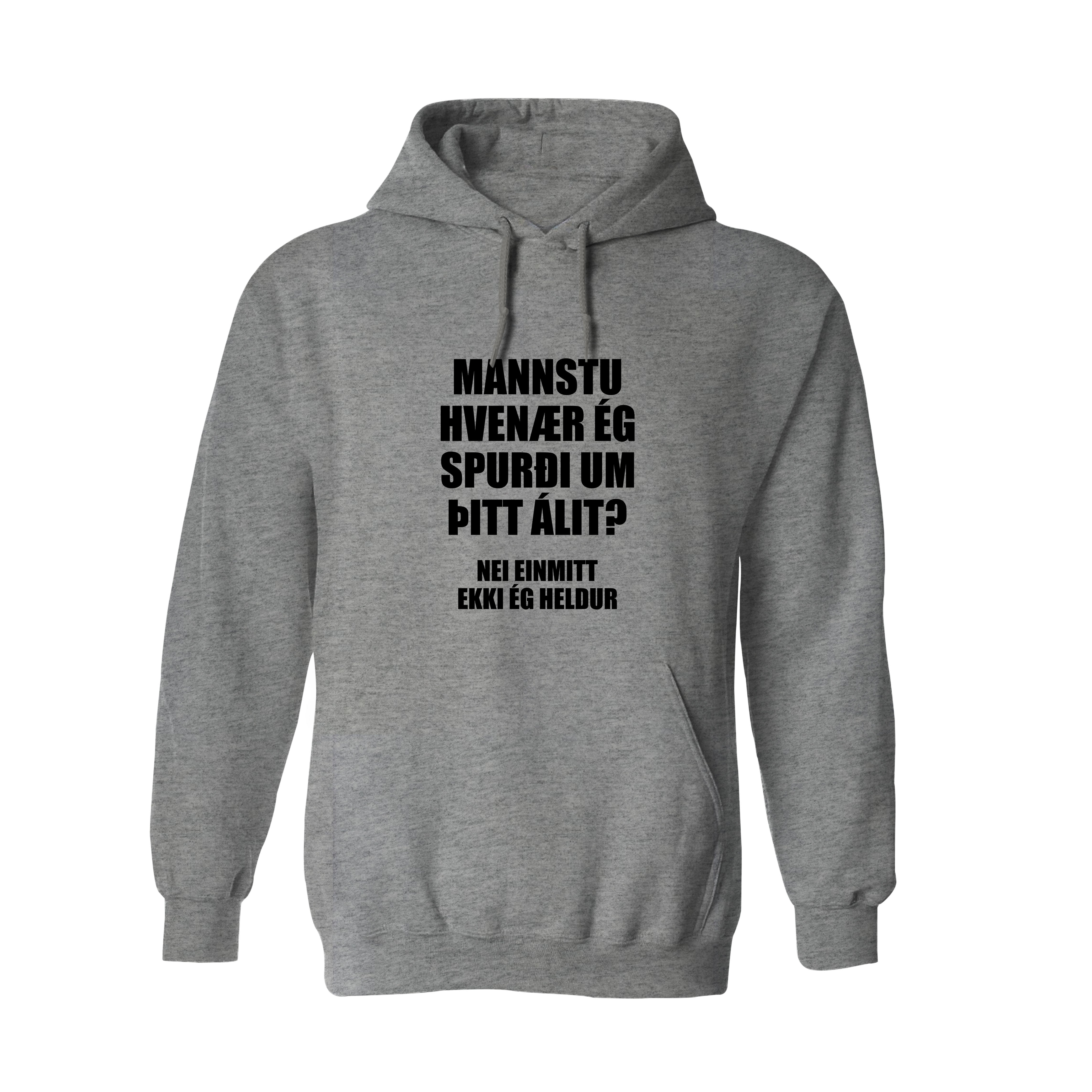 MANSTU - Hettupeysa - Grá