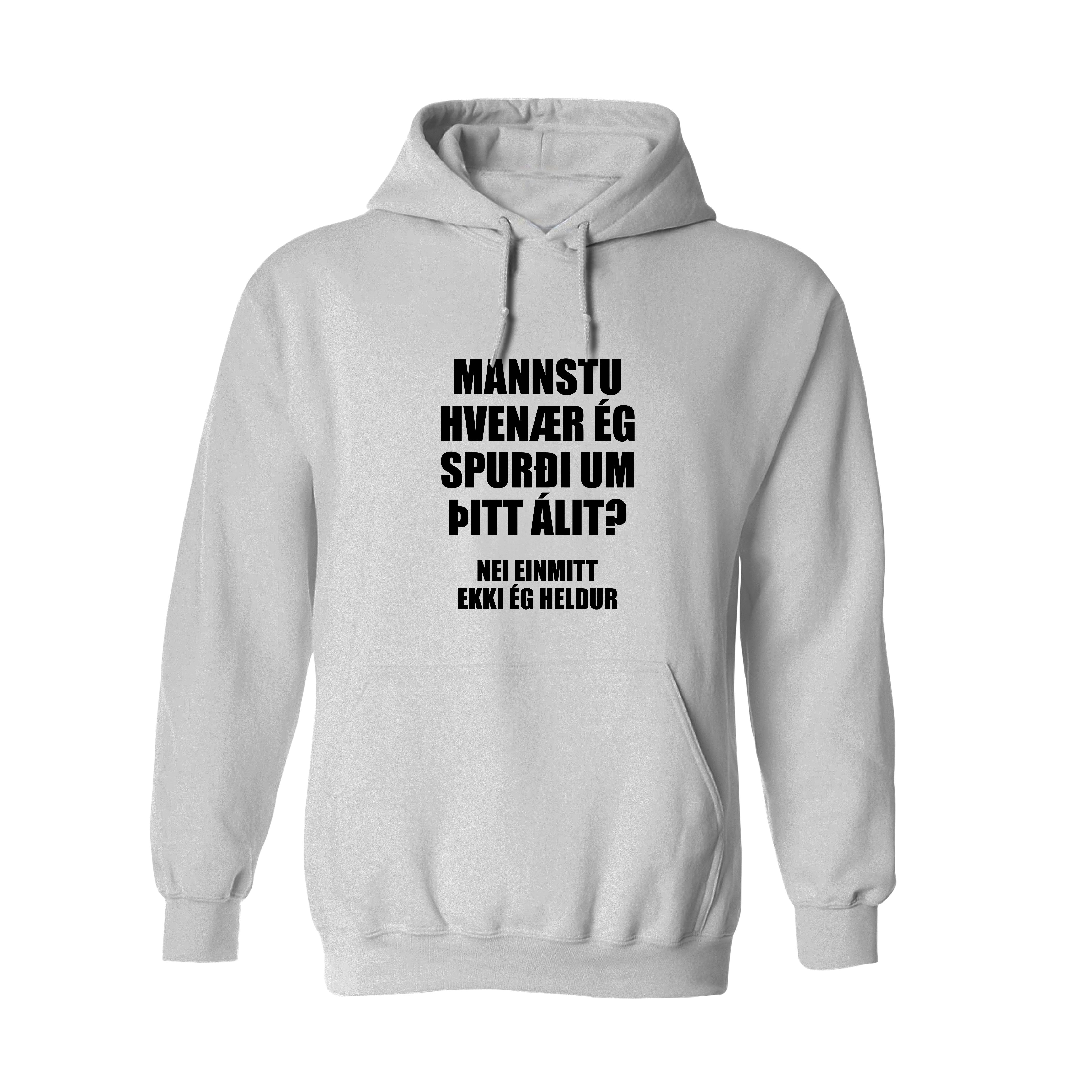 MANSTU - Hettupeysa - Hvít