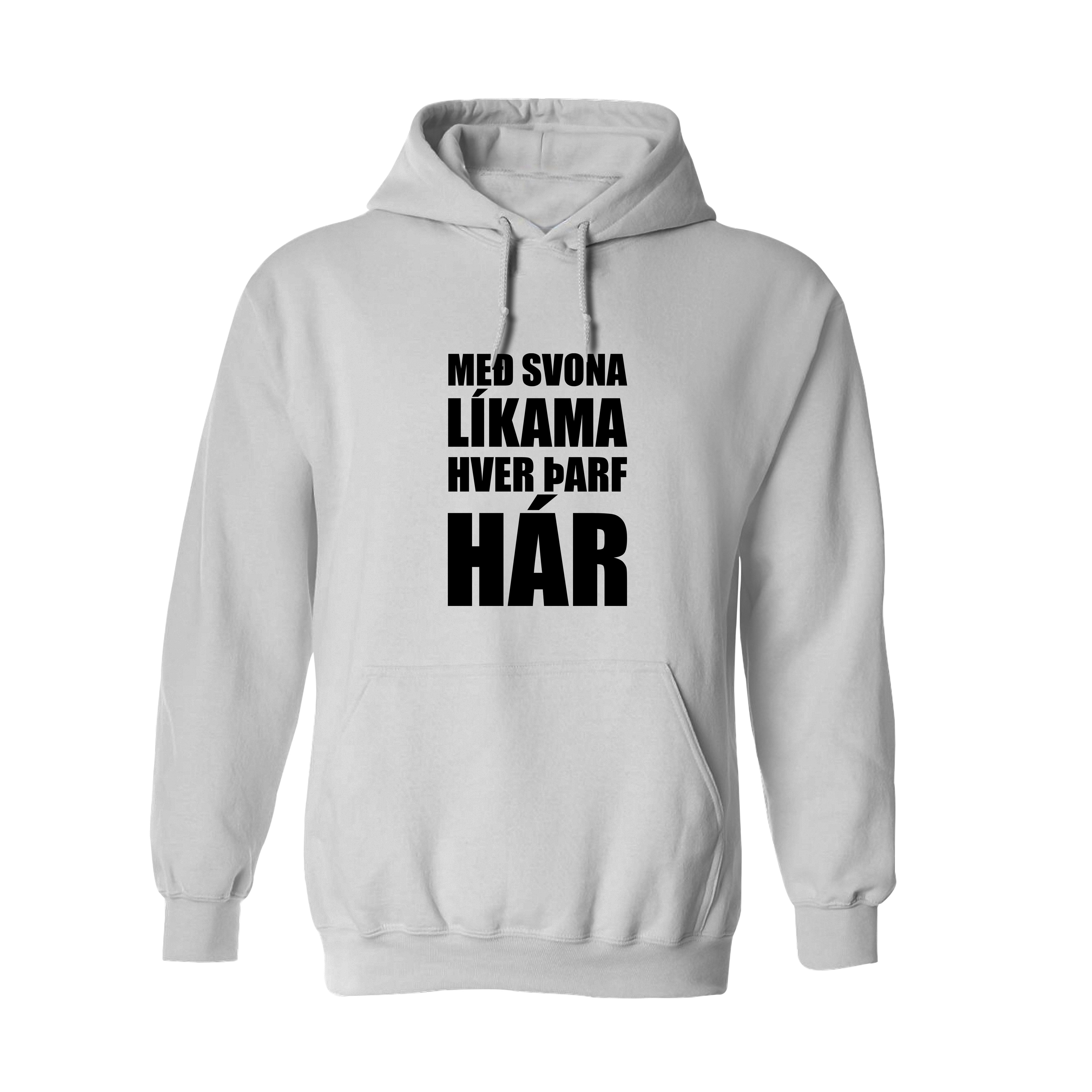 MEÐ SVONA - Hettupeysa - Hvít