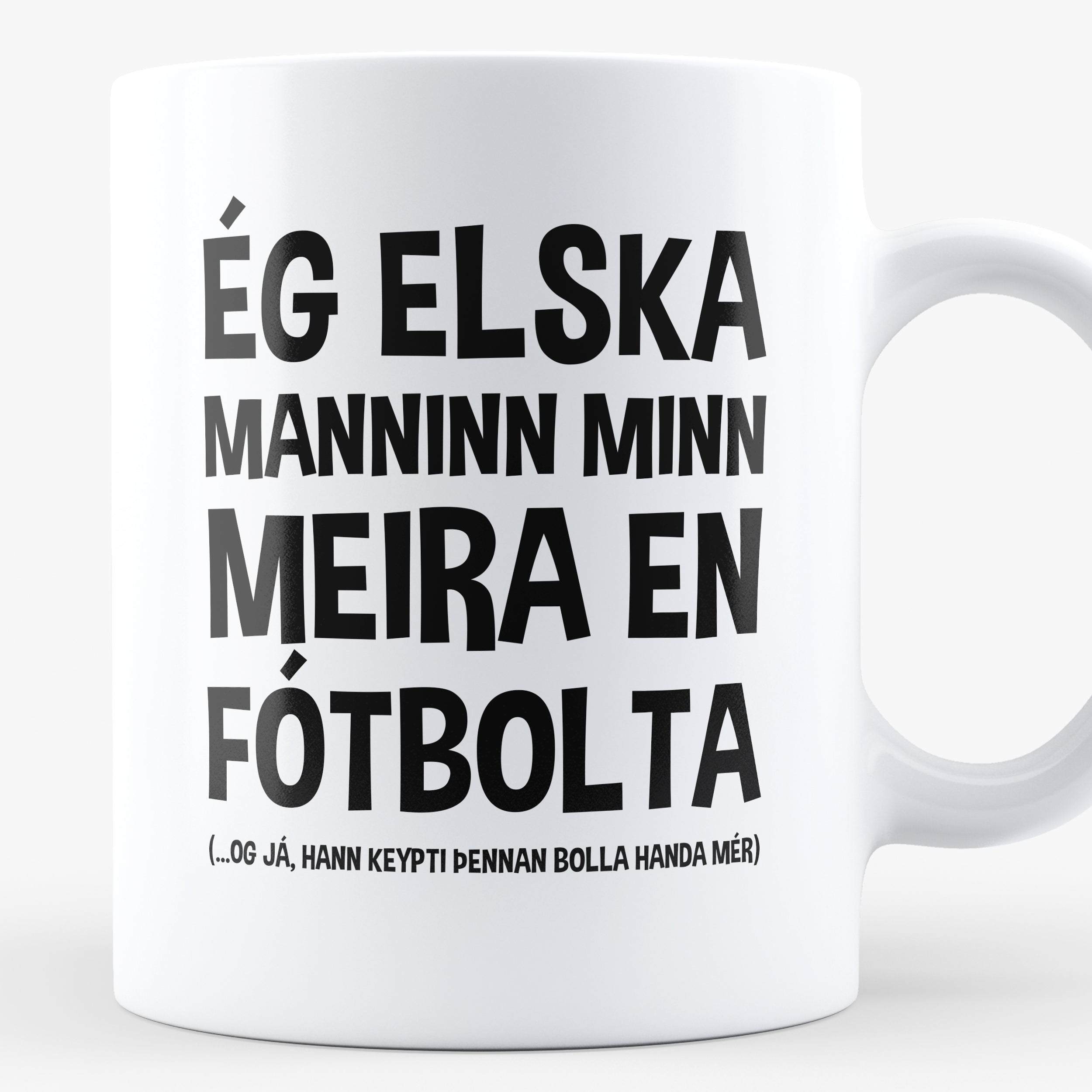 Ég elska manninn minn meira en fótbolta - Bolli
