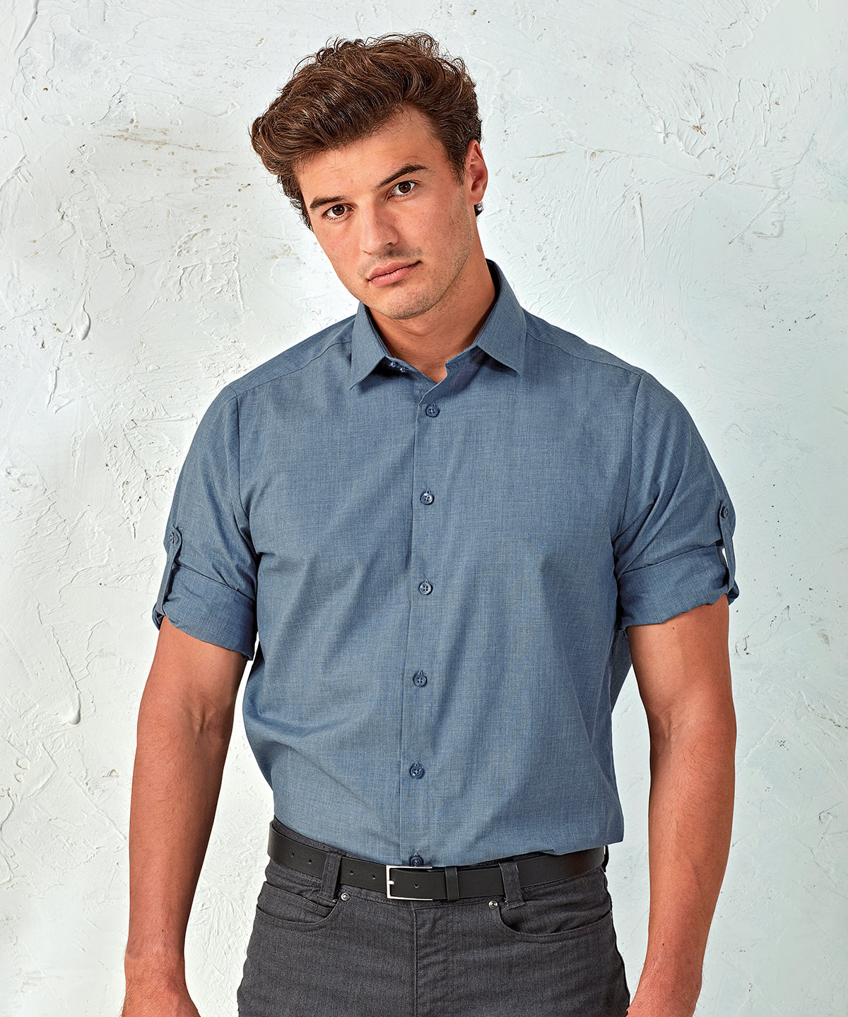 Bolir - Poplin Cross-dye Roll Sleeve Shirt